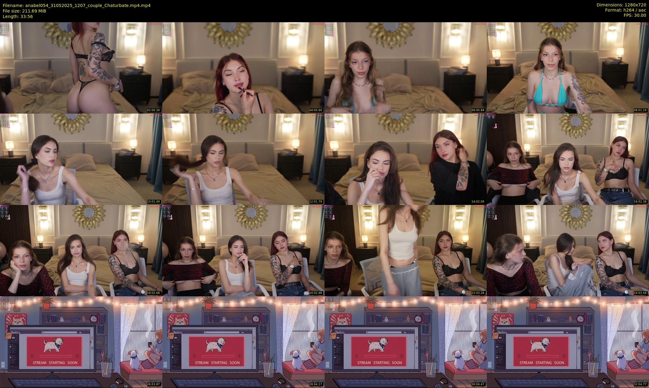 anabel054 — 34 minute Chaturbate female cam show recording, 720p, May 31, 2025