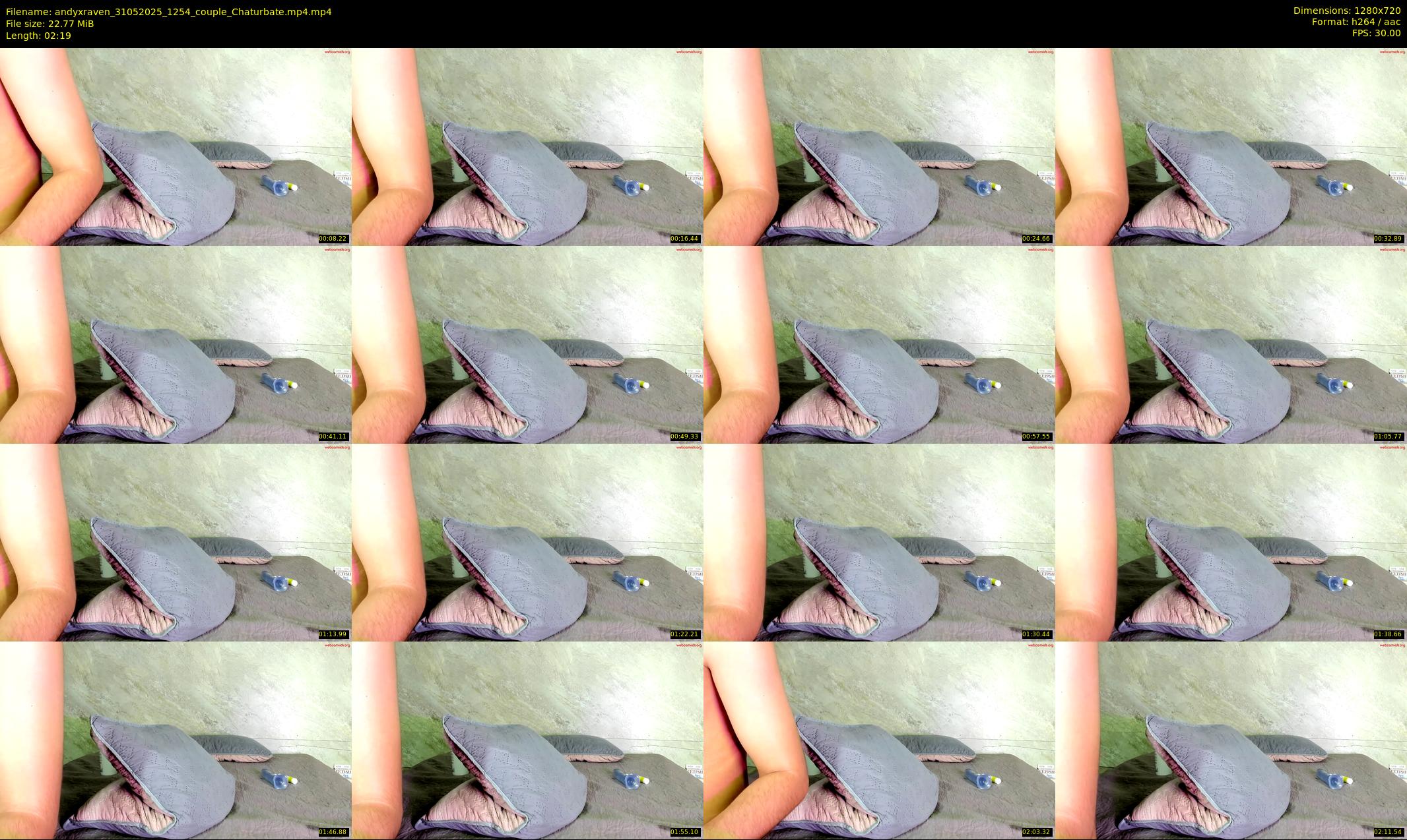 andyxraven — 3 minute Chaturbate couple cam show recording, 720p, May 31, 2025