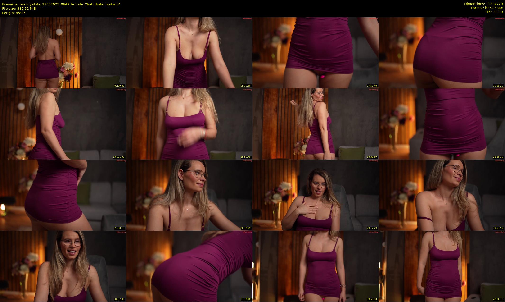 brandywhite — 46 minute Chaturbate female cam show recording, 720p, May 31, 2025