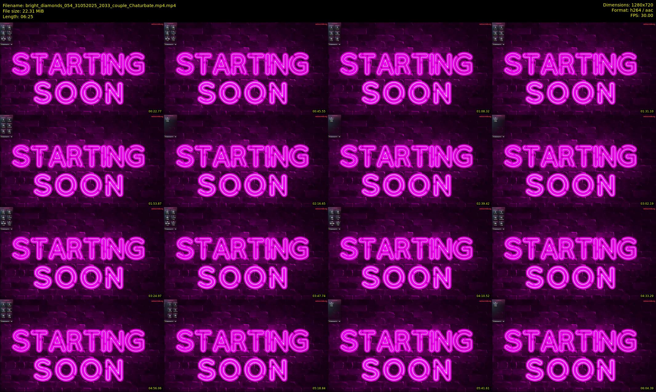 bright_diamonds_054 — 7 minute Chaturbate couple cam show recording, 720p, May 31, 2025