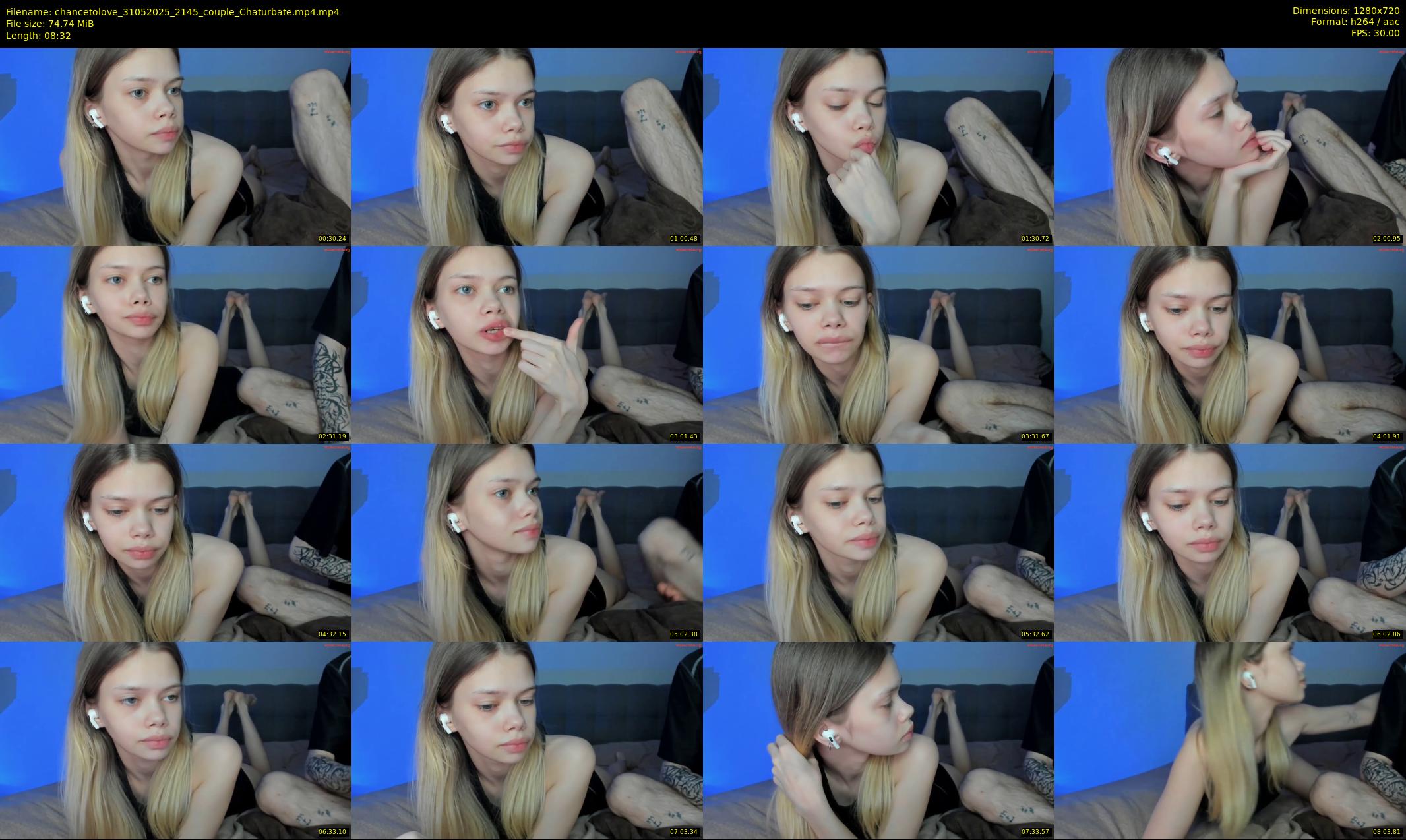 chancetolove — 9 minute Chaturbate couple cam show recording, 720p, May 31, 2025