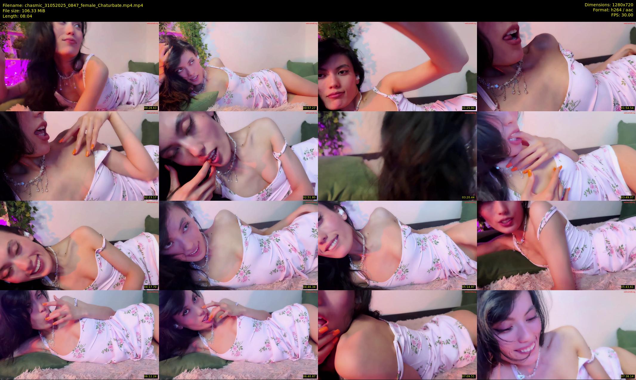 chasmic — 9 minute Chaturbate female cam show recording, 720p, May 31, 2025