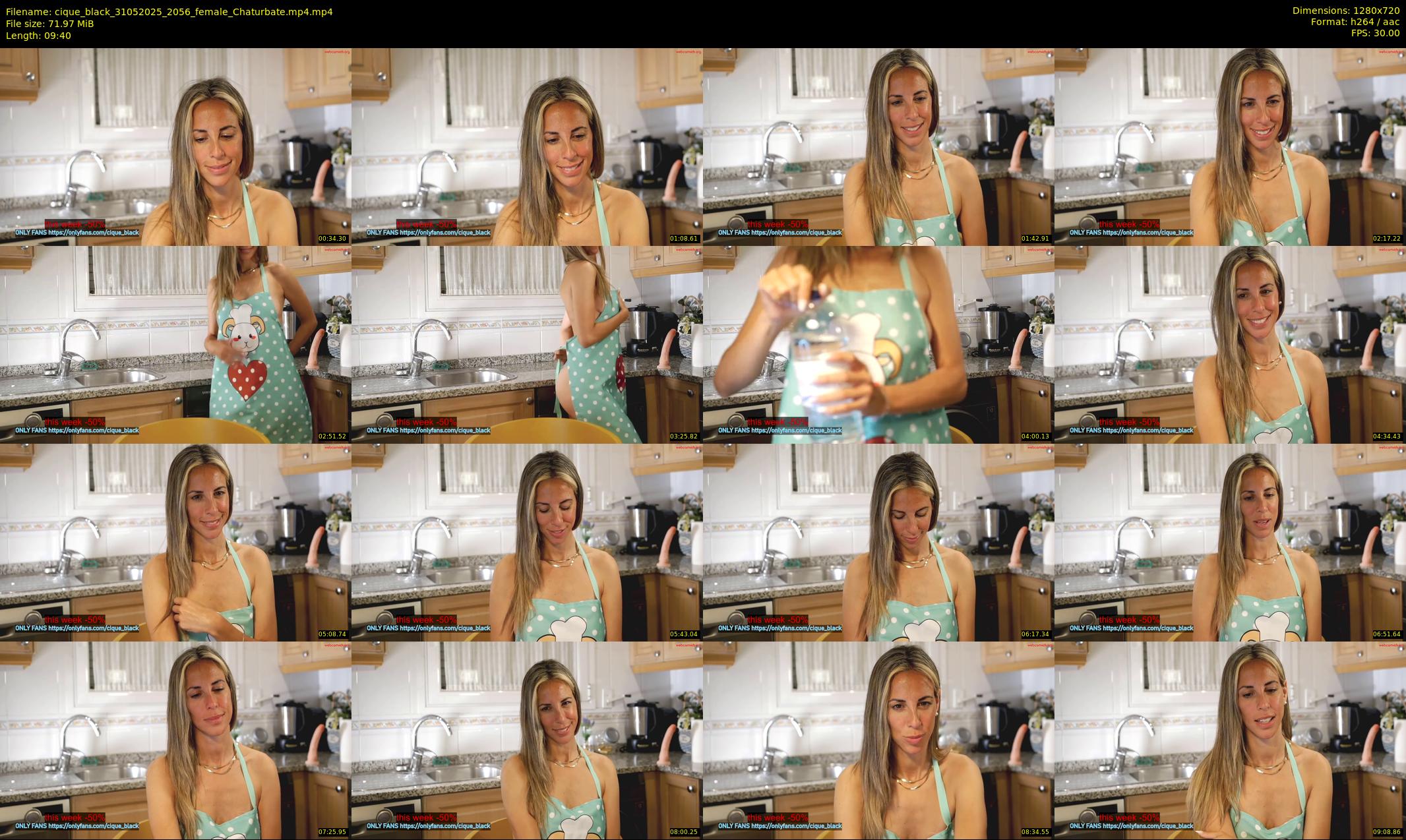 cique_black — 10 minute Chaturbate female cam show recording, 720p, May 31, 2025
