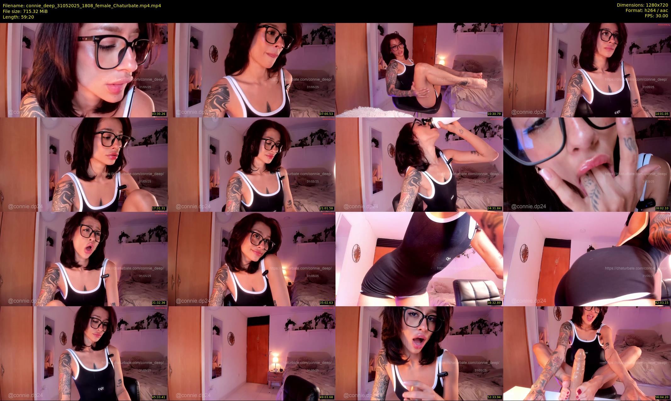 connie_deep — 60 minute Chaturbate female cam show recording, 720p, May 31, 2025