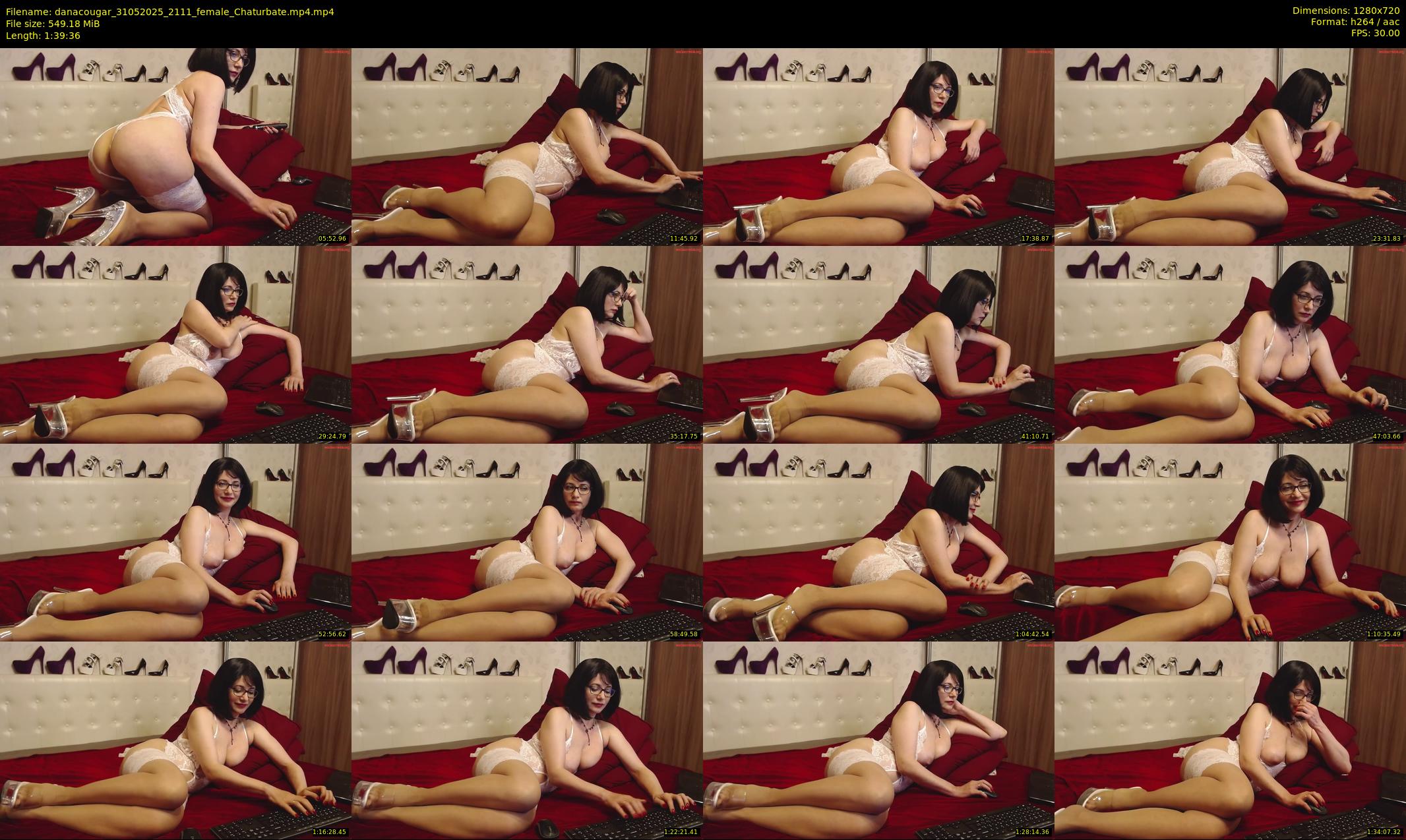 danacougar — 100 minute Chaturbate female cam show recording, 720p, May 31, 2025