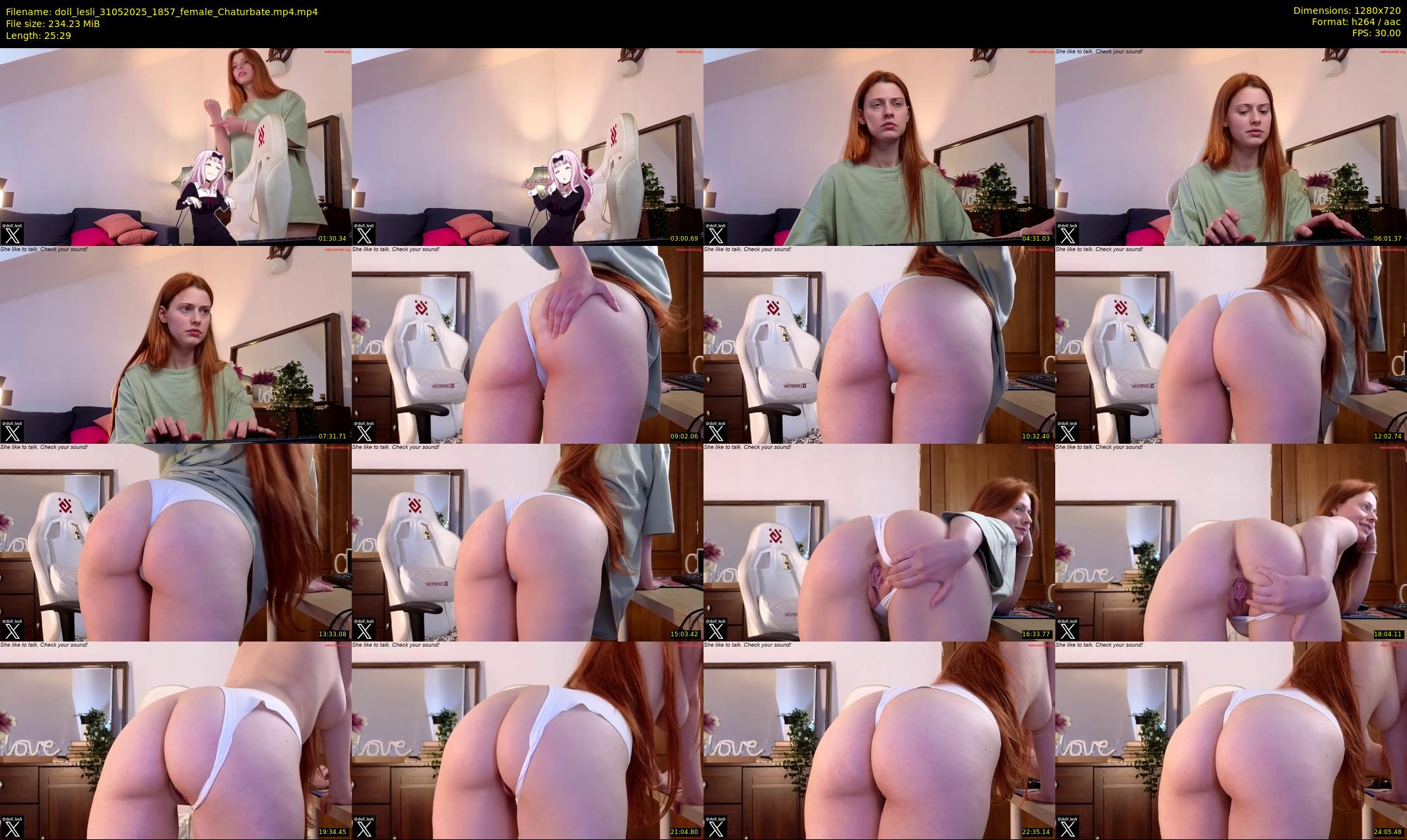 doll_lesli — 26 minute Chaturbate female cam show recording, 720p, May 31, 2025