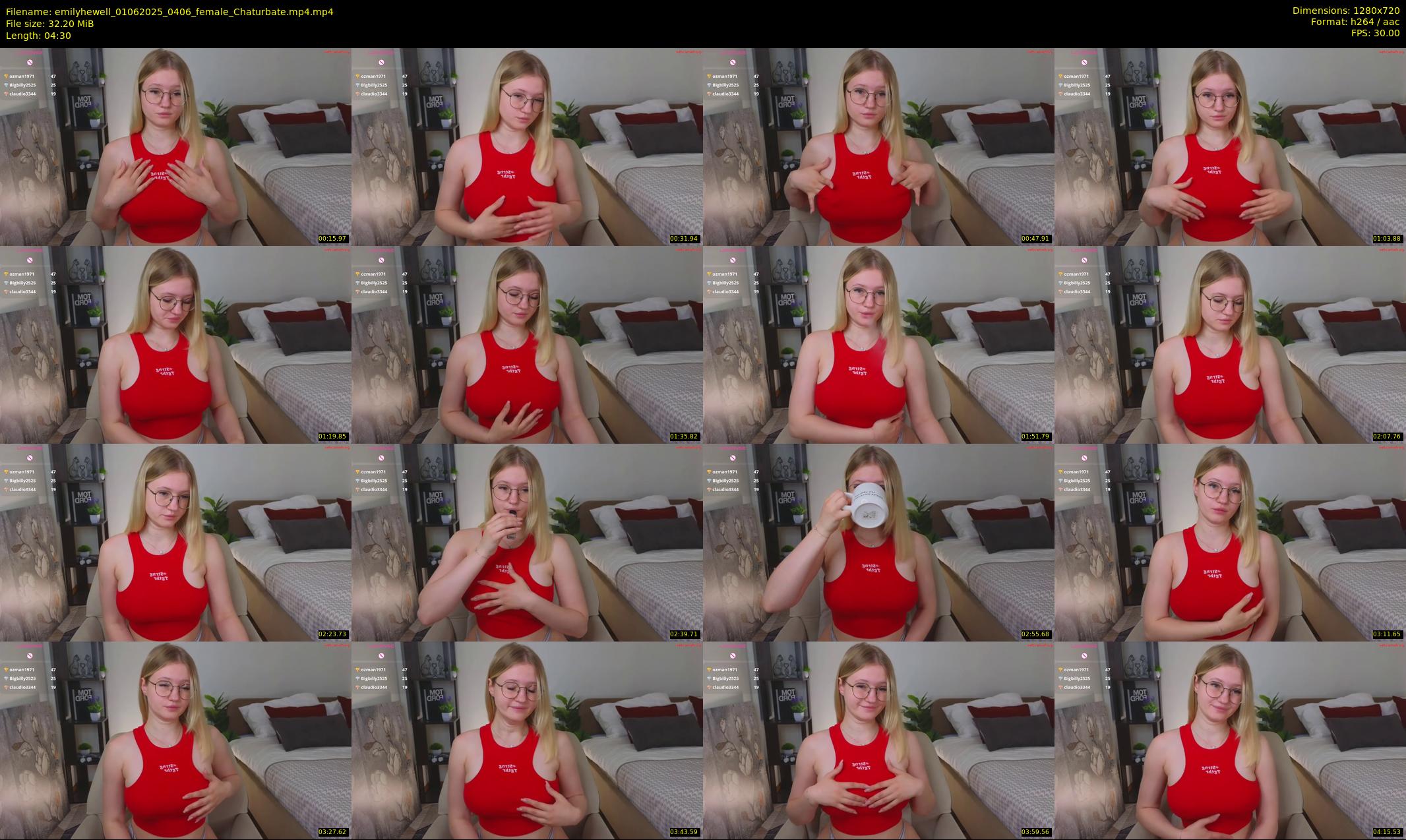 emilyhewell — 5 minute Chaturbate female cam show recording, 720p, Jun 1, 2025