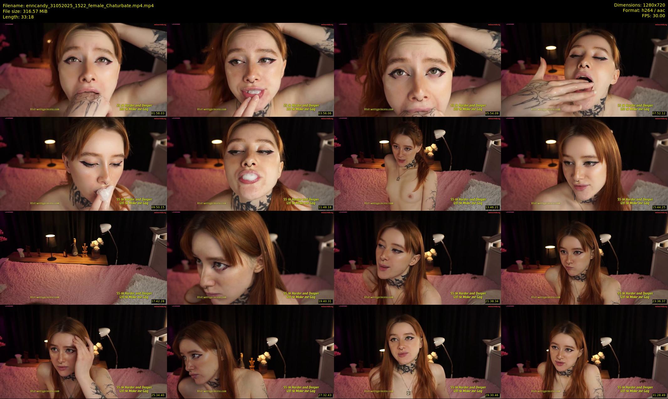 enncandy — 34 minute Chaturbate female cam show recording, 720p, May 31, 2025
