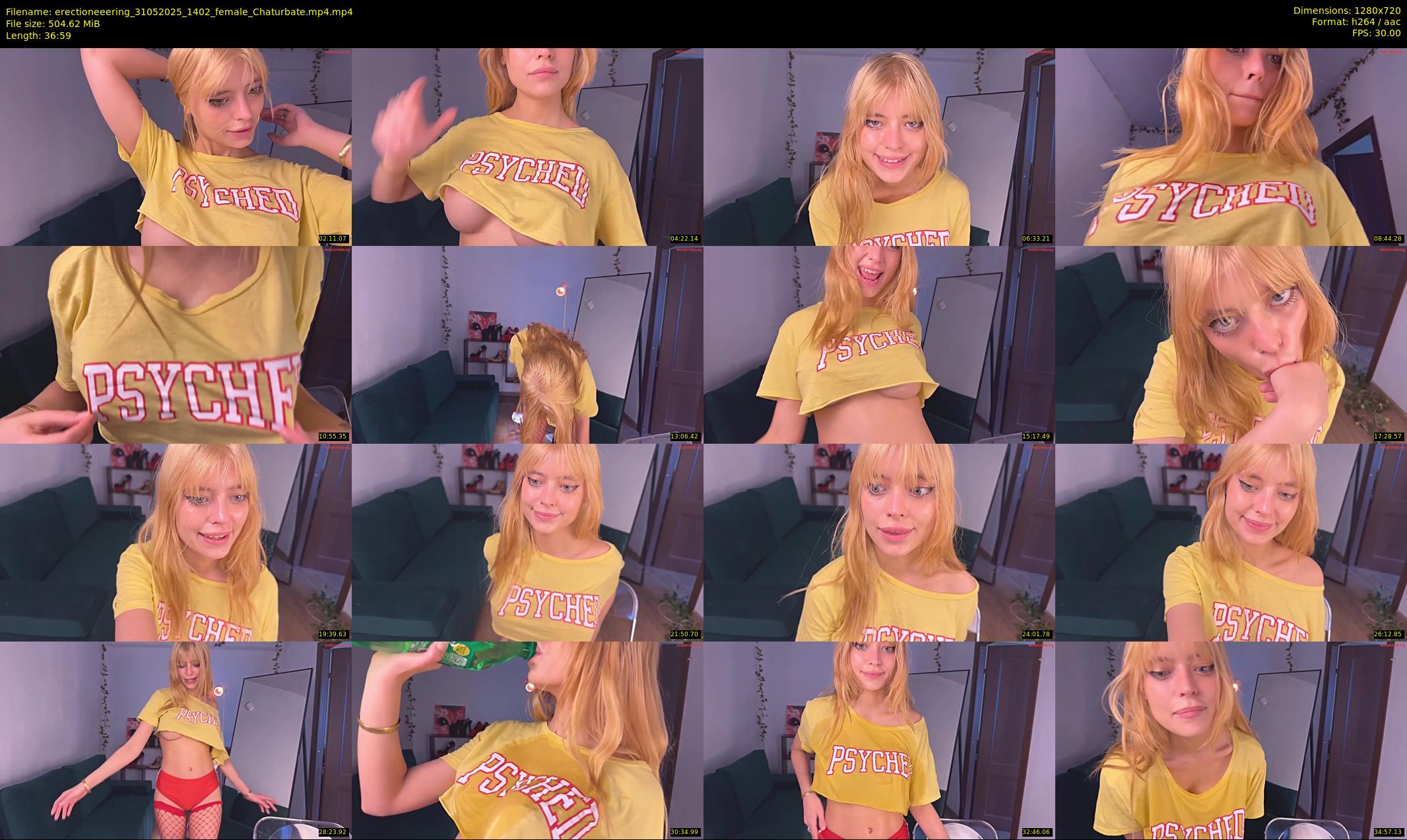 erectioneeering — 37 minute Chaturbate female cam show recording, 720p, May 31, 2025
