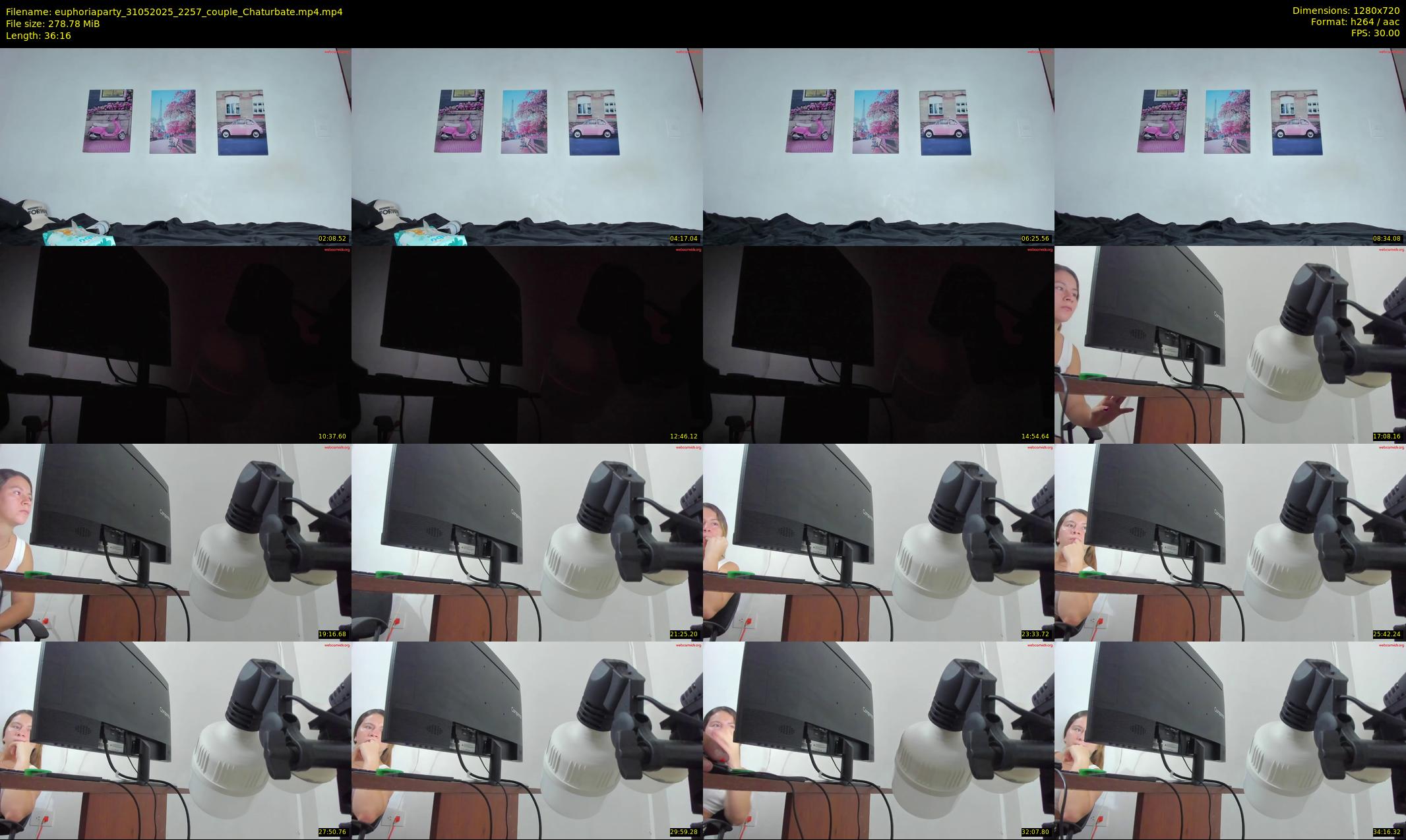 euphoriaparty — 37 minute Chaturbate couple cam show recording, 720p, May 31, 2025