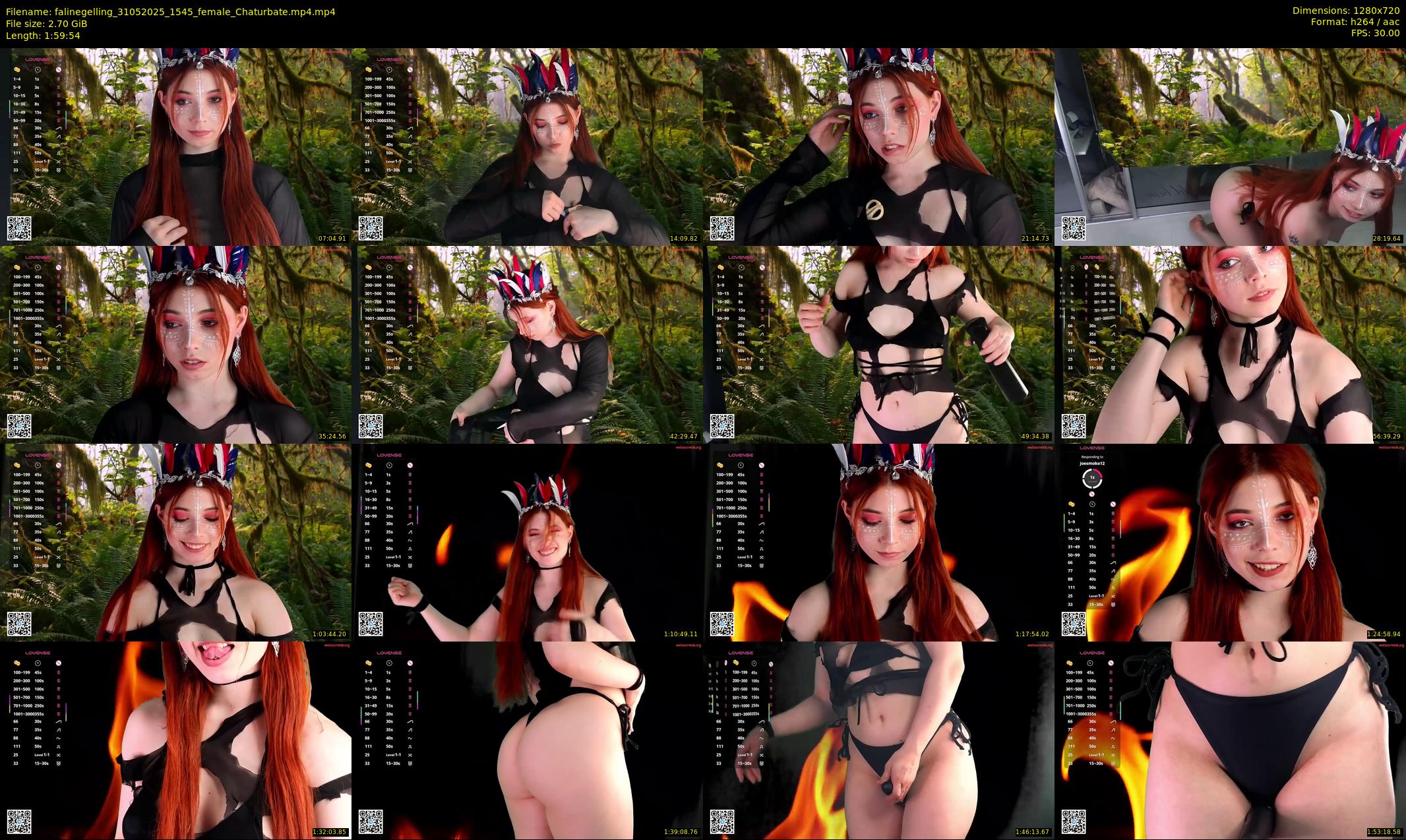 falinegelling — 120 minute Chaturbate female cam show recording, 720p, May 31, 2025