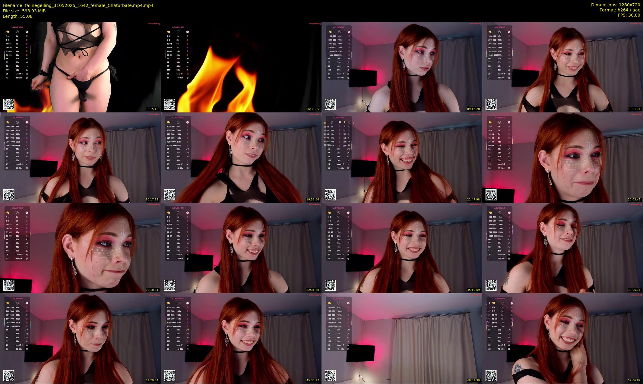 falinegelling — 56 minute Chaturbate female cam show recording, 720p, May 31, 2025