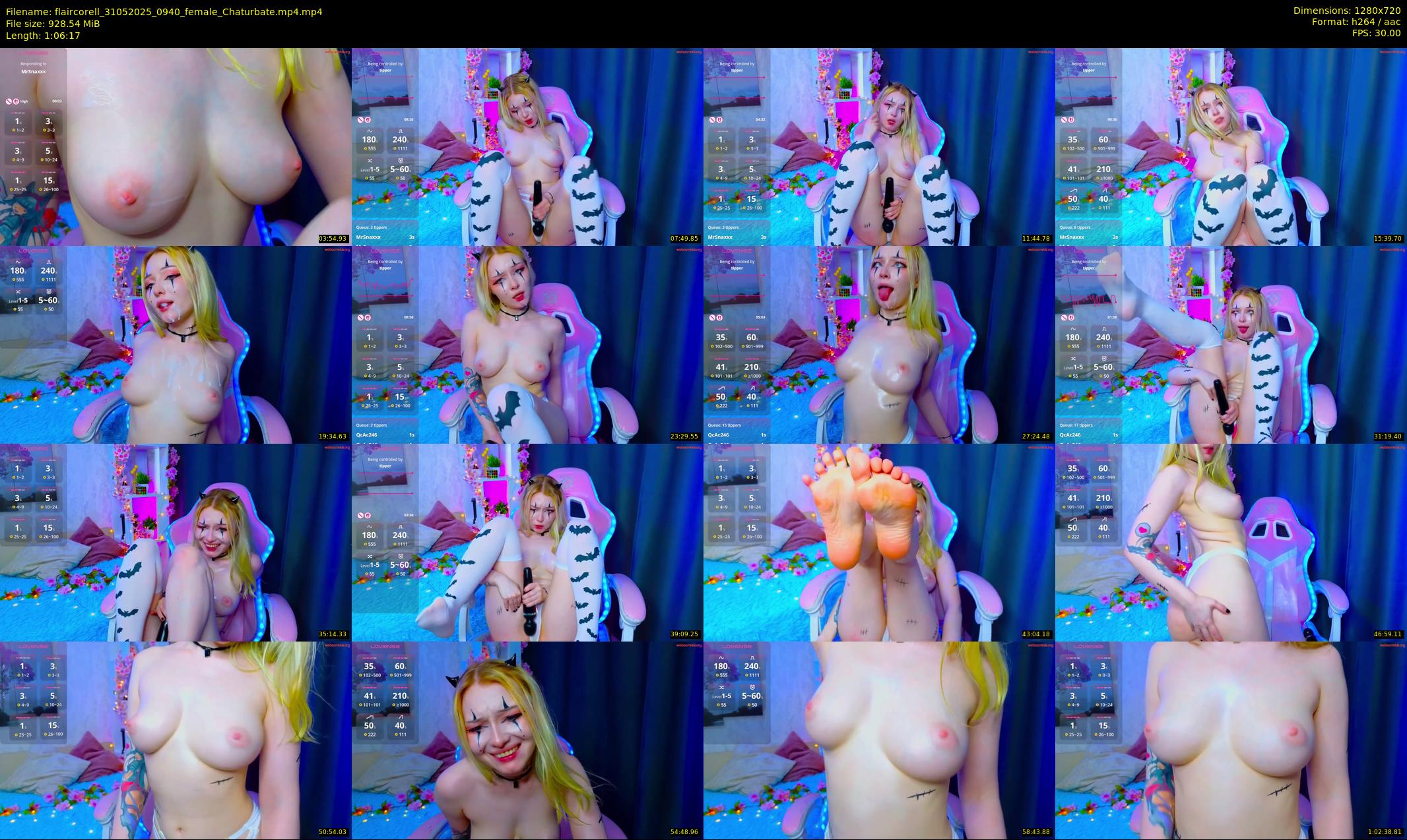 flaircorell — 67 minute Chaturbate female cam show recording, 720p, May 31, 2025