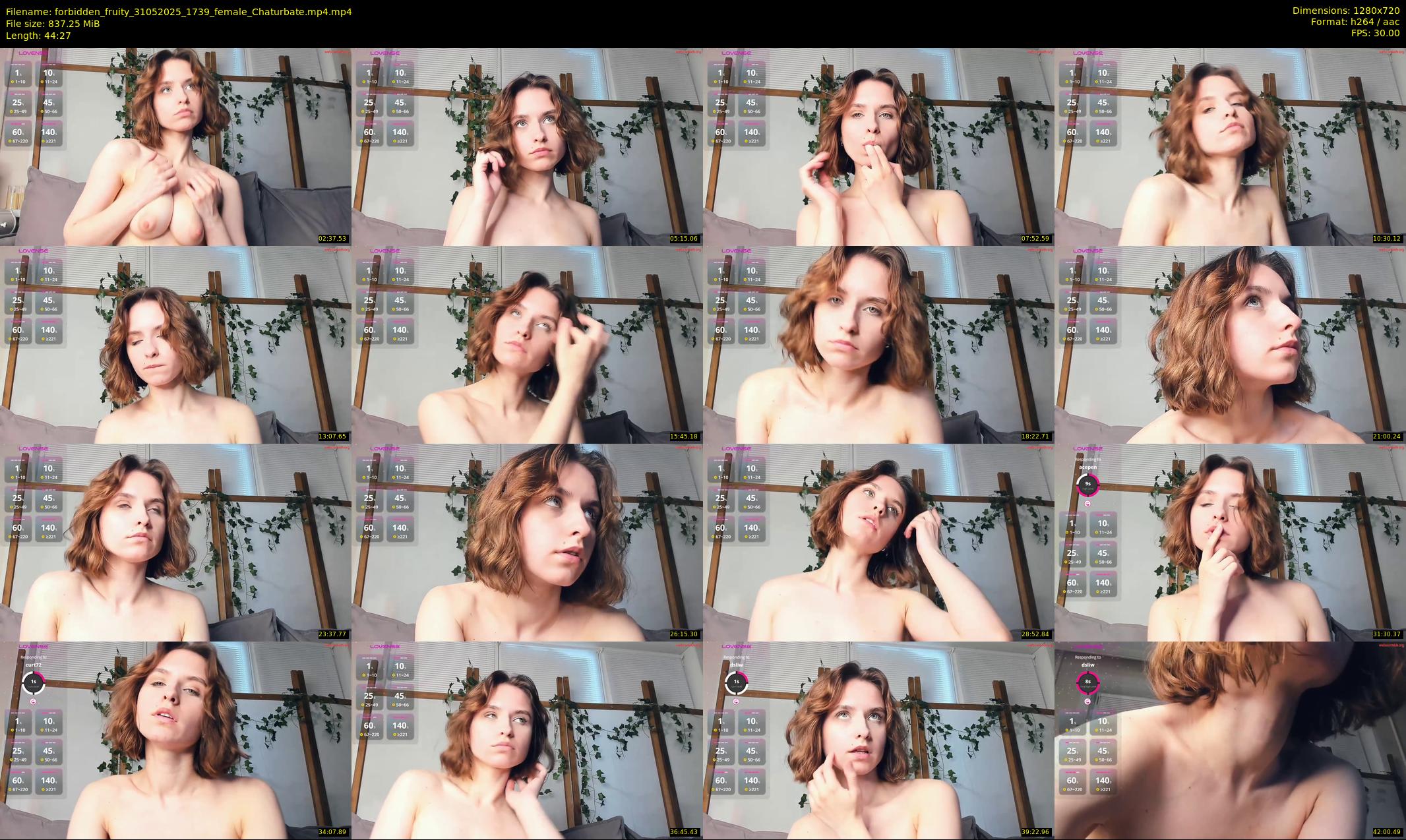 forbidden_fruity — 45 minute Chaturbate female cam show recording, 720p, May 31, 2025