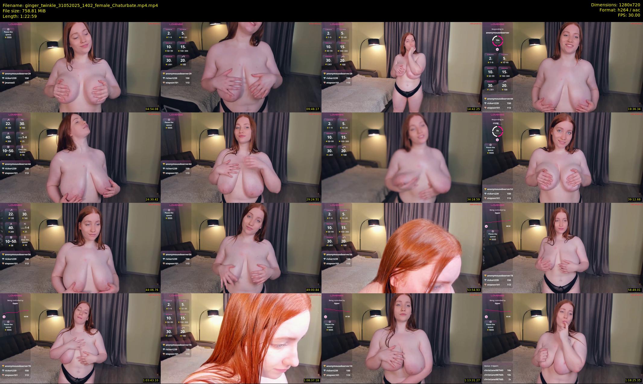 ginger_twinkle — 83 minute Chaturbate female cam show recording, 720p, May 31, 2025