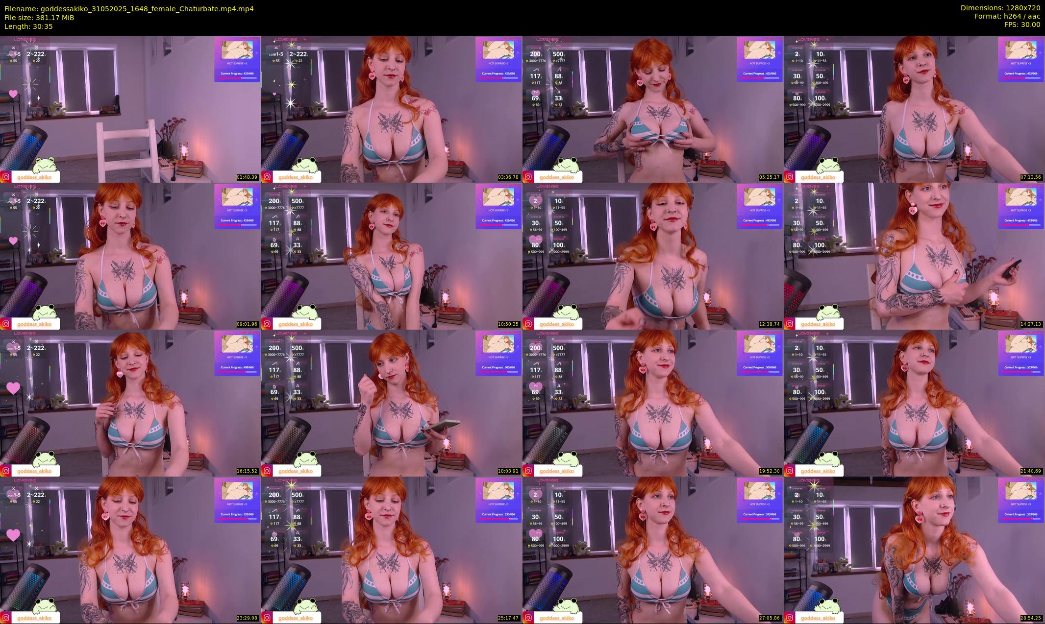 goddessakiko — 31 minute Chaturbate female cam show recording, 720p, May 31, 2025