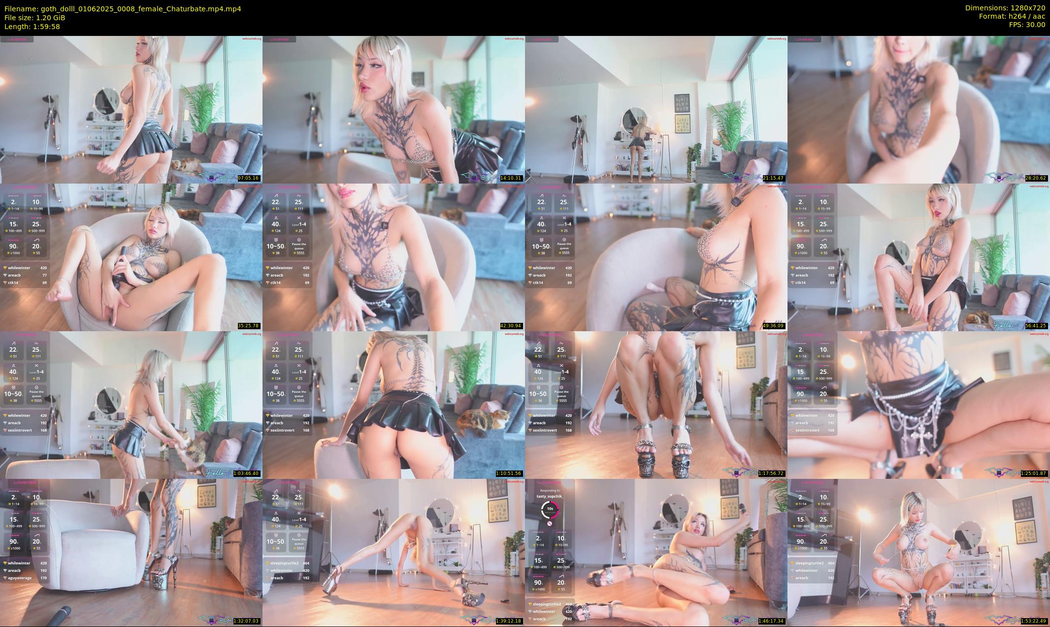 goth_dolll — 120 minute Chaturbate female cam show recording, 720p, Jun 1, 2025