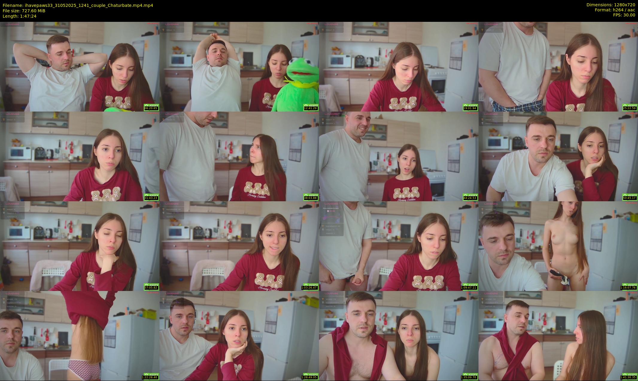 ihavepaws33 — 108 minute Chaturbate couple cam show recording, 720p, May 31, 2025