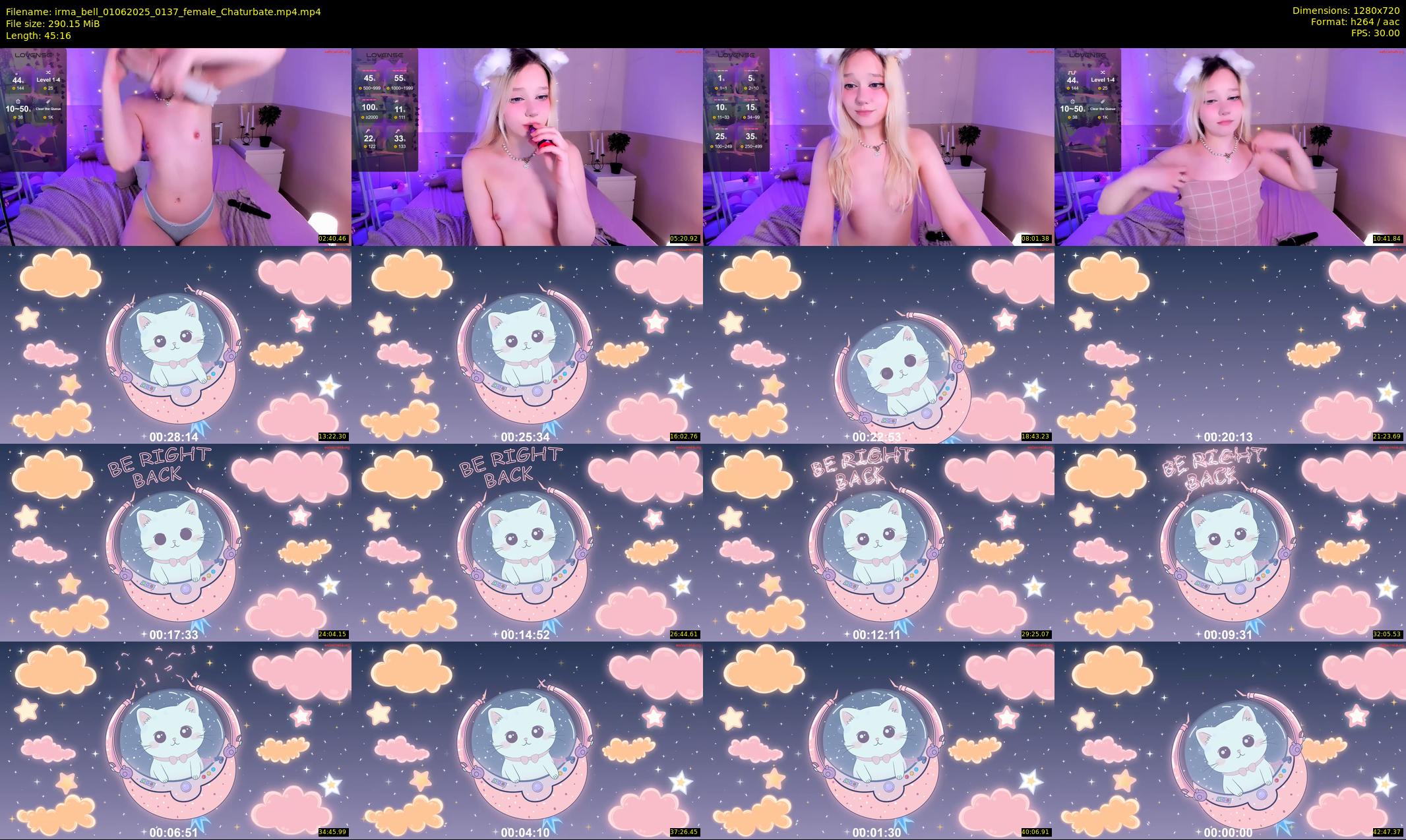 irma_bell — 46 minute Chaturbate female cam show recording, 720p, Jun 1, 2025