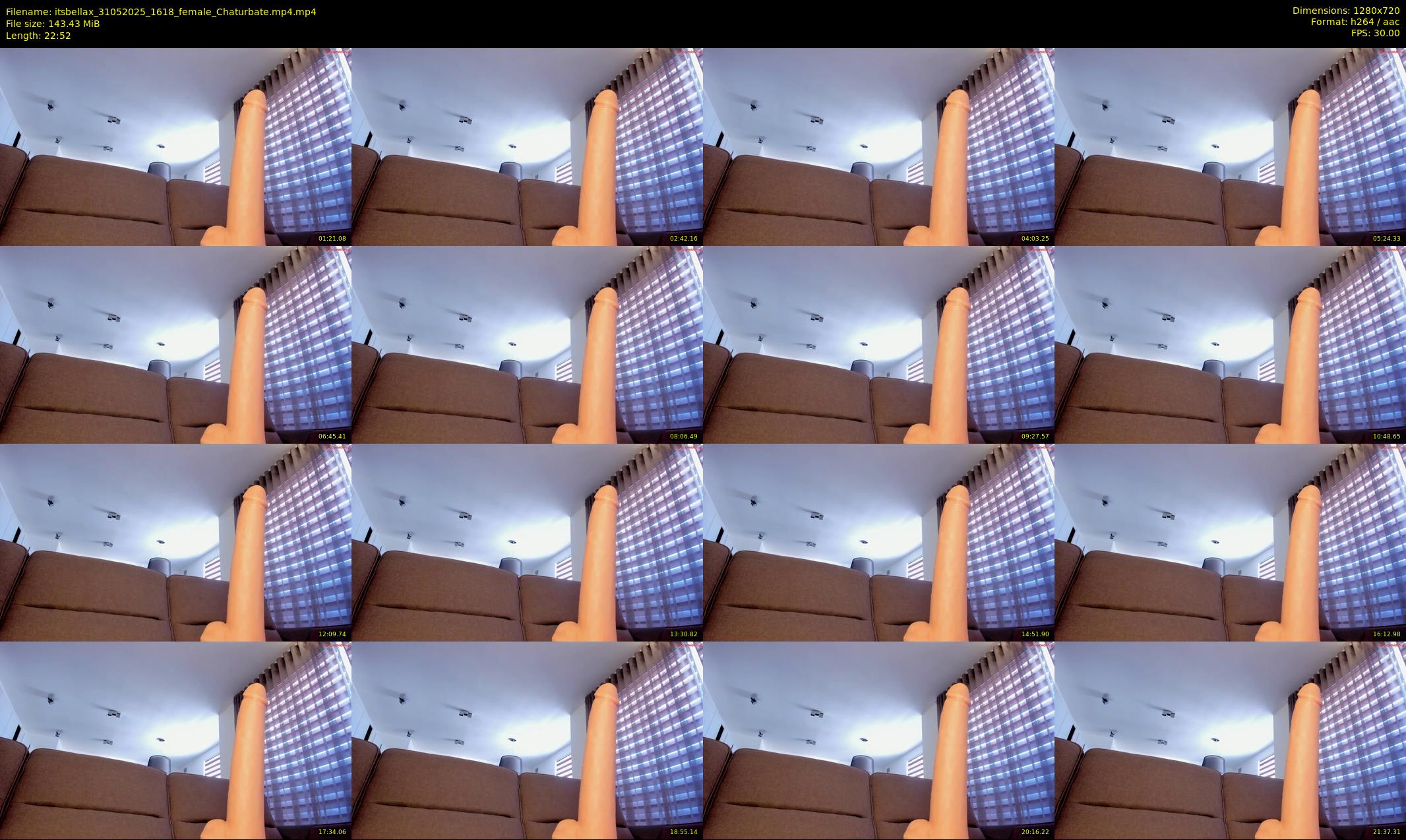 itsbellax — 23 minute Chaturbate female cam show recording, 720p, May 31, 2025