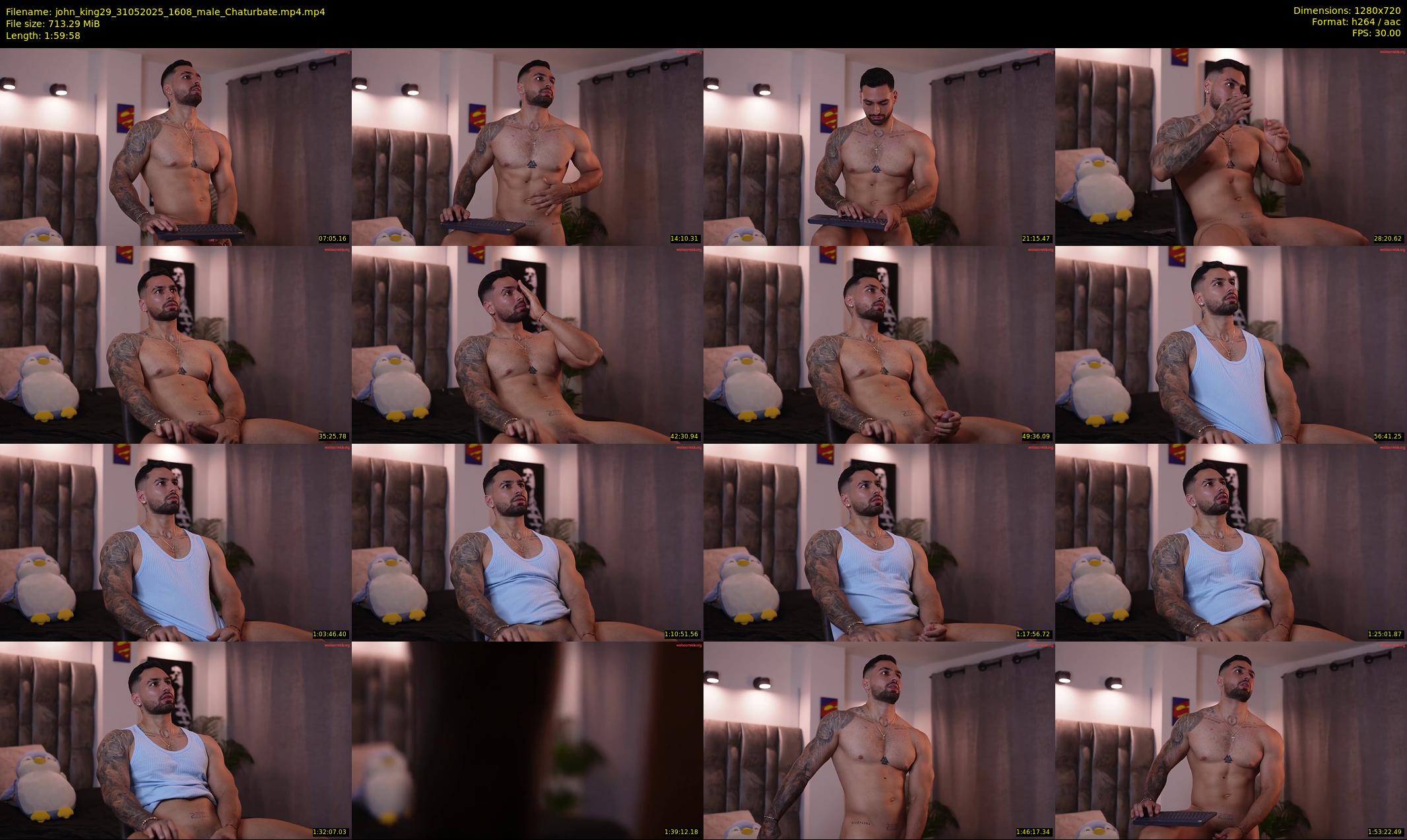 john_king29 — 120 minute Chaturbate male cam show recording, 720p, May 31, 2025