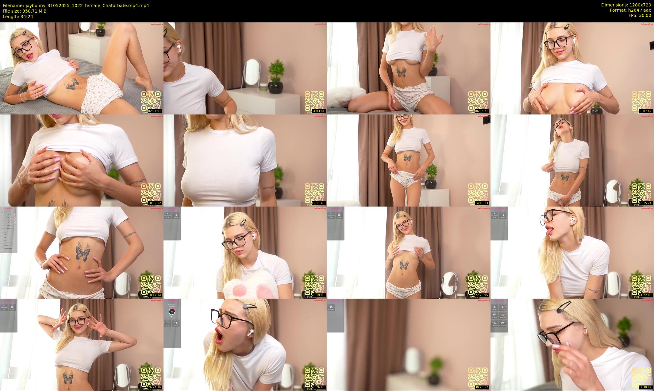 joybunny — 35 minute Chaturbate female cam show recording, 720p, May 31, 2025
