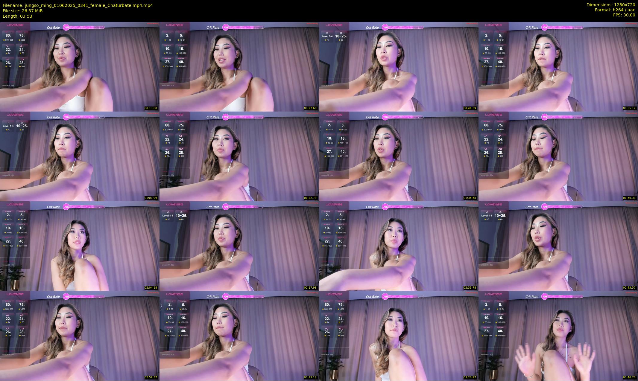jungso_ming — 4 minute Chaturbate female cam show recording, 720p, Jun 1, 2025