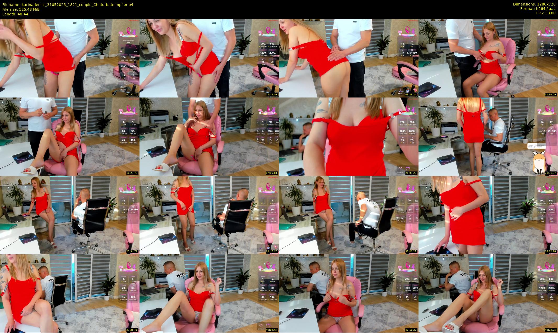 karinadeniss — 49 minute Chaturbate couple cam show recording, 720p, May 31, 2025