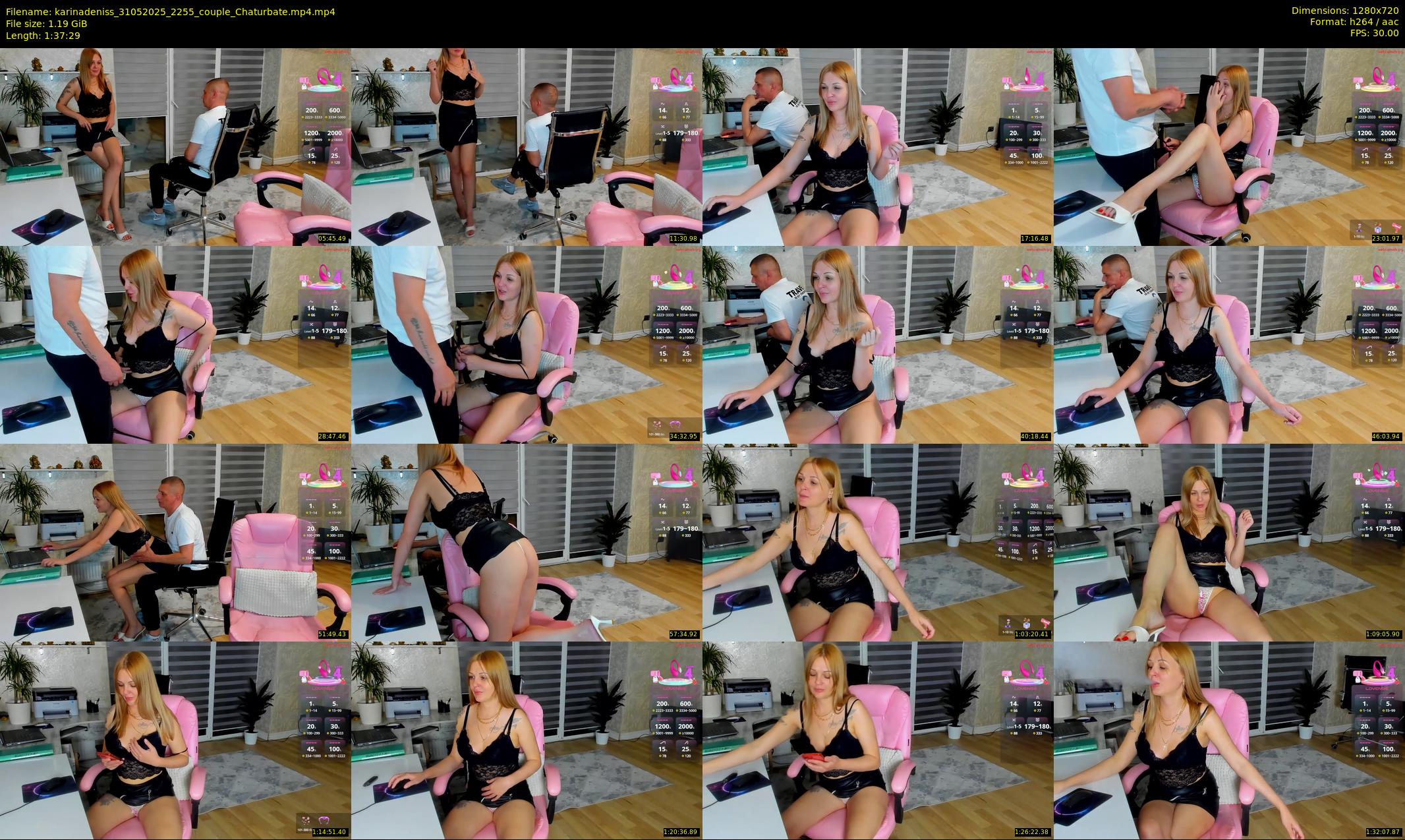 karinadeniss — 98 minute Chaturbate couple cam show recording, 720p, May 31, 2025