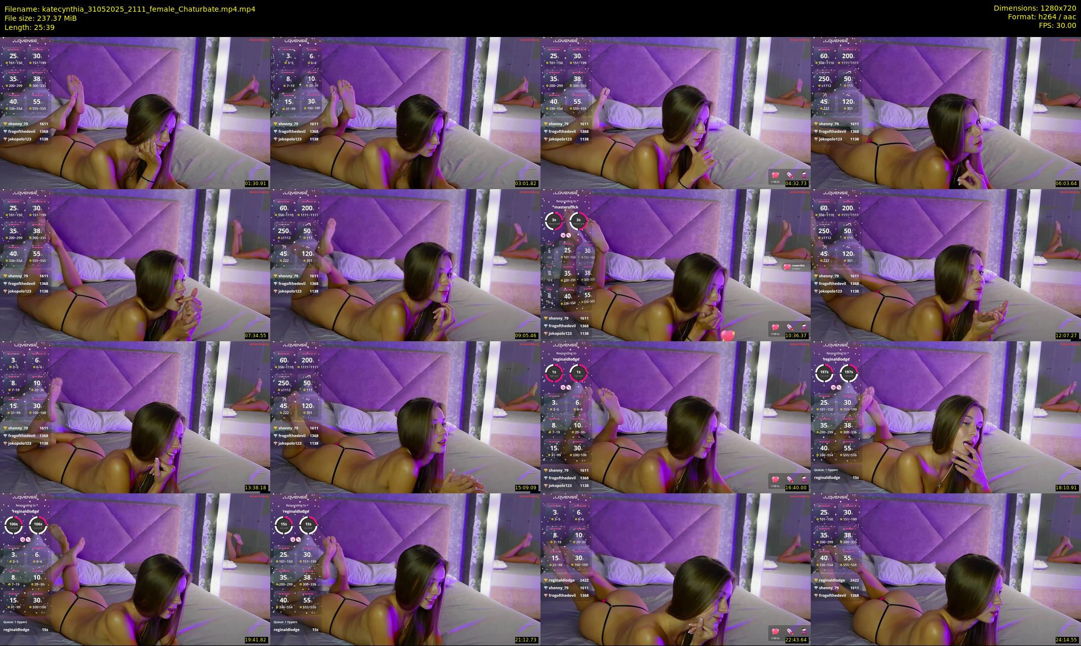 katecynthia — 26 minute Chaturbate female cam show recording, 720p, May 31, 2025