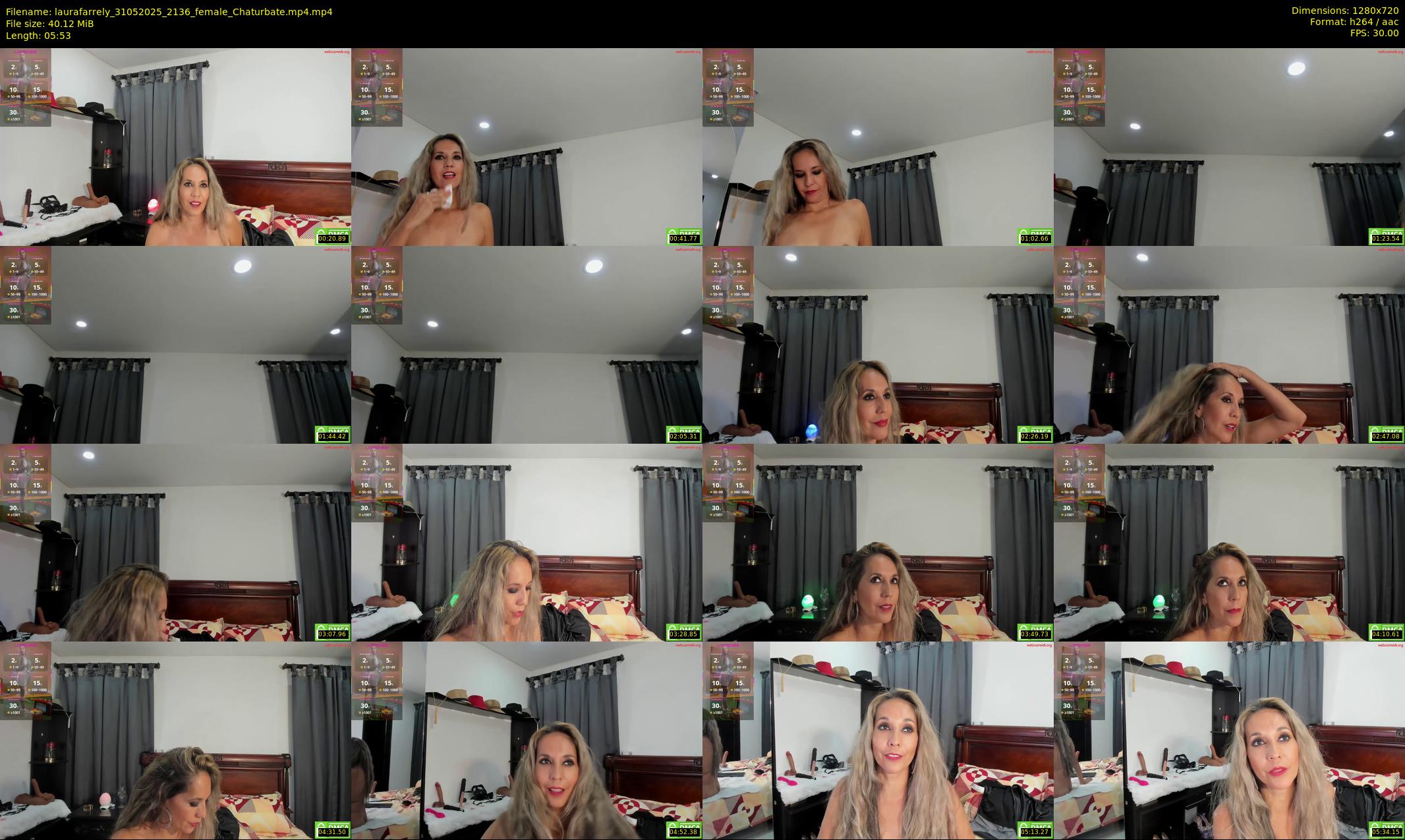 laurafarrely — 6 minute Chaturbate female cam show recording, 720p, May 31, 2025