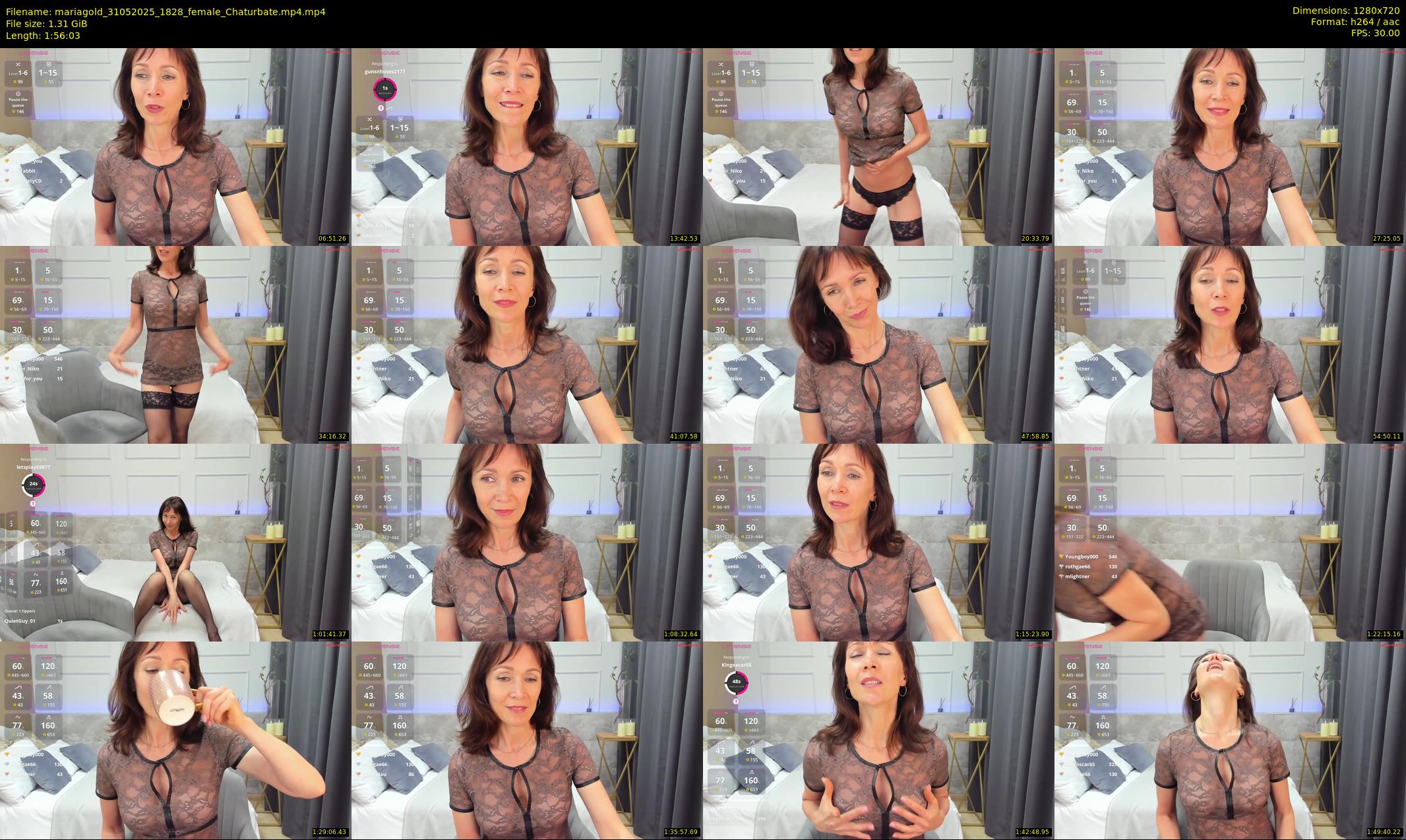 mariagold — 117 minute Chaturbate female cam show recording, 720p, May 31, 2025