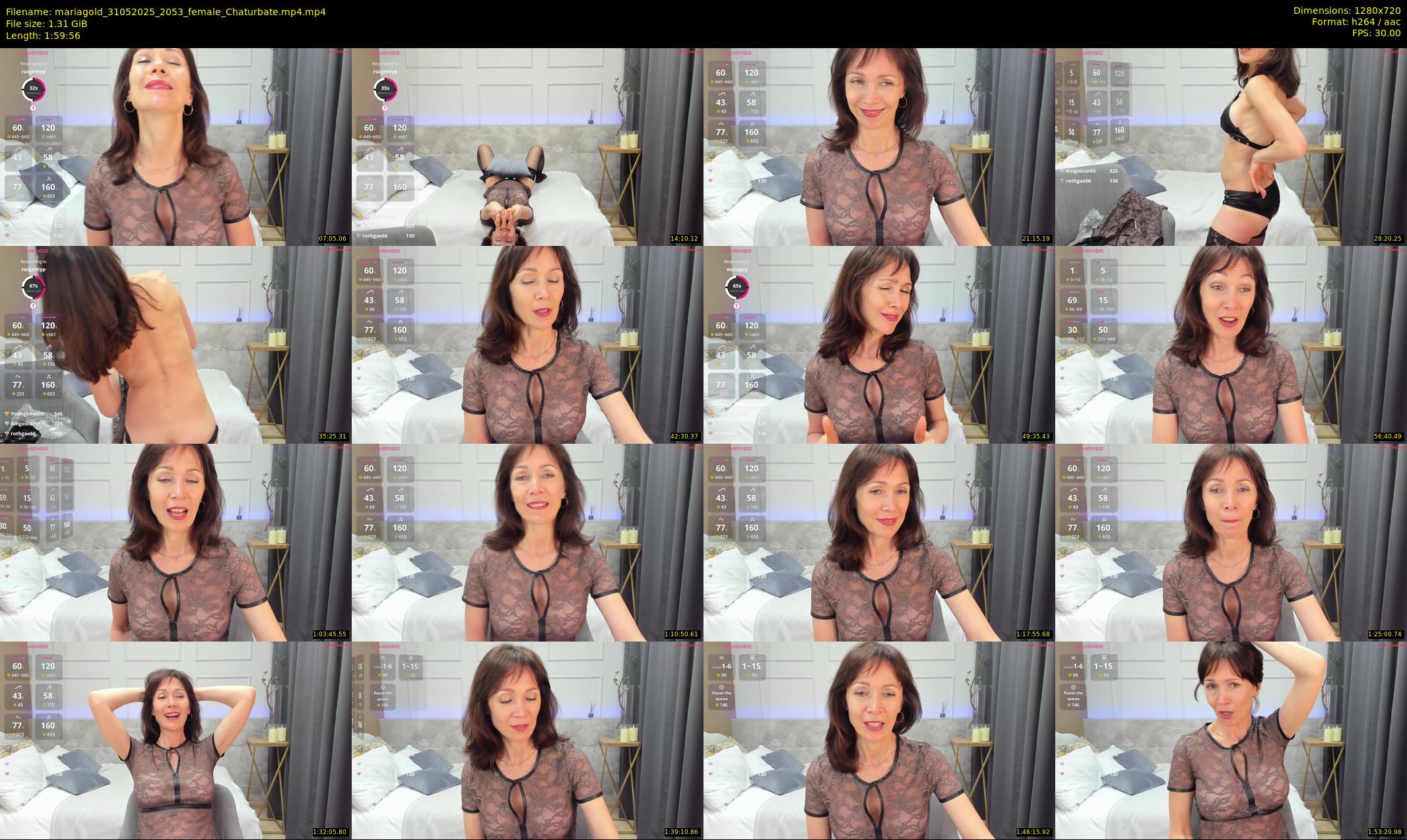 mariagold — 120 minute Chaturbate female cam show recording, 720p, May 31, 2025