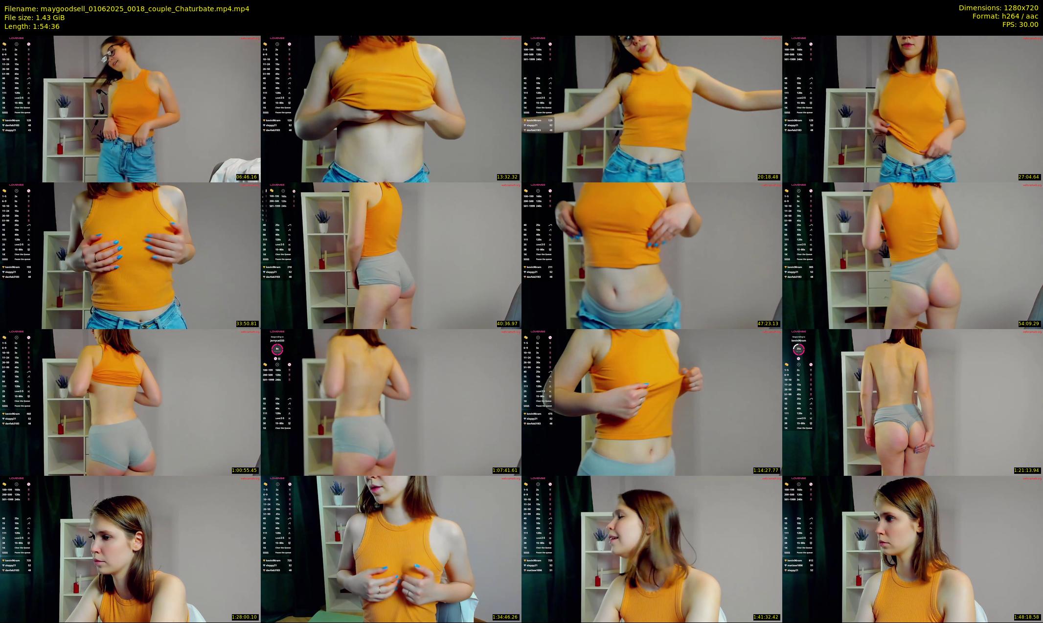 maygoodsell — 115 minute Chaturbate couple cam show recording, 720p, Jun 1, 2025