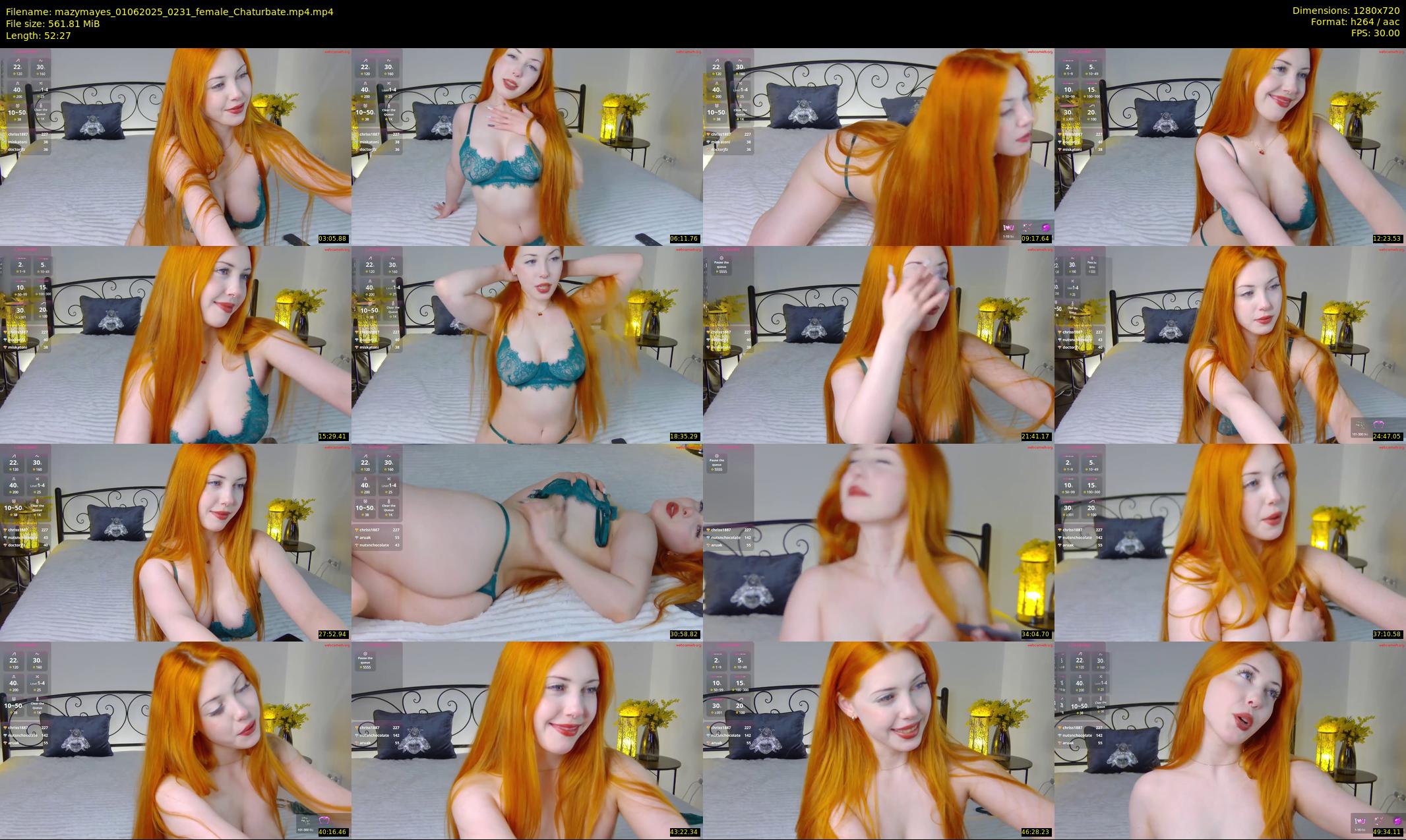 mazymayes — 53 minute Chaturbate female cam show recording, 720p, Jun 1, 2025