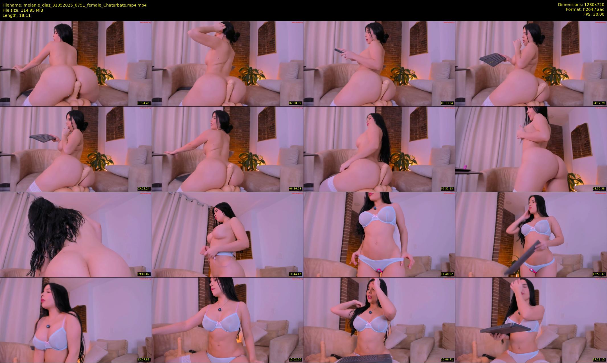 melanie_diaz — 19 minute Chaturbate female cam show recording, 720p, May 31, 2025