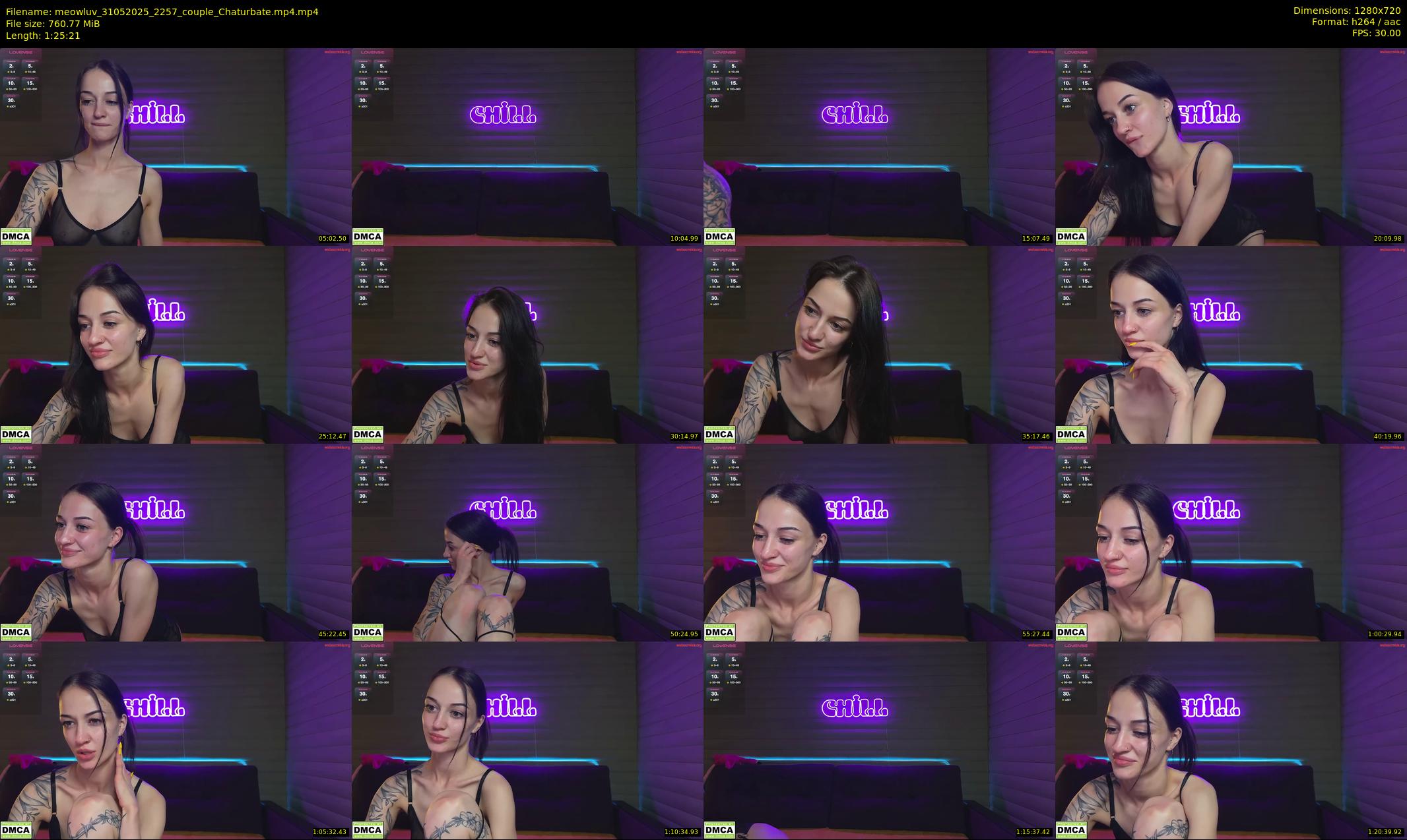 meowluv — 86 minute Chaturbate couple cam show recording, 720p, May 31, 2025