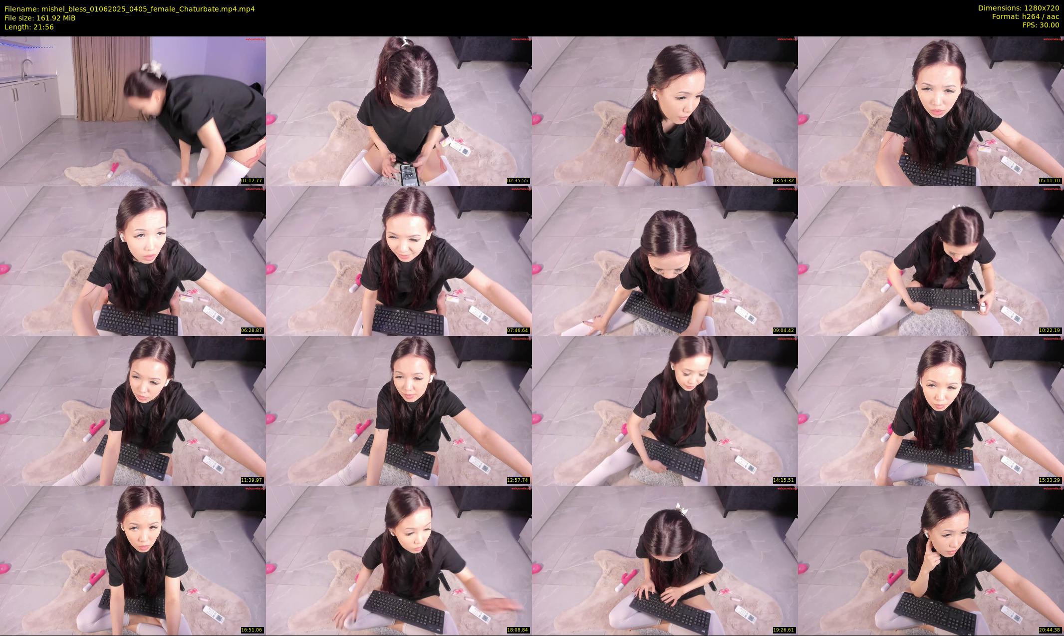 mishel_bless — 22 minute Chaturbate female cam show recording, 720p, Jun 1, 2025