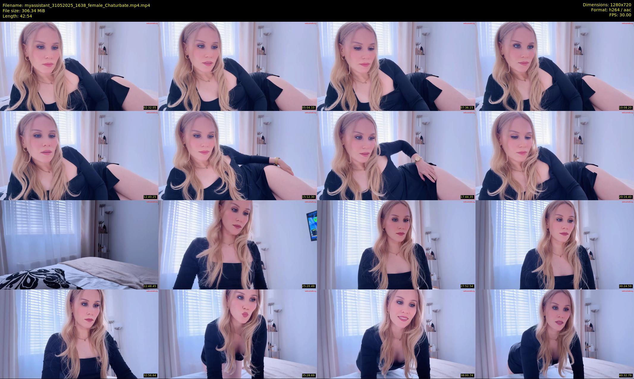 myassistant — 43 minute Chaturbate female cam show recording, 720p, May 31, 2025