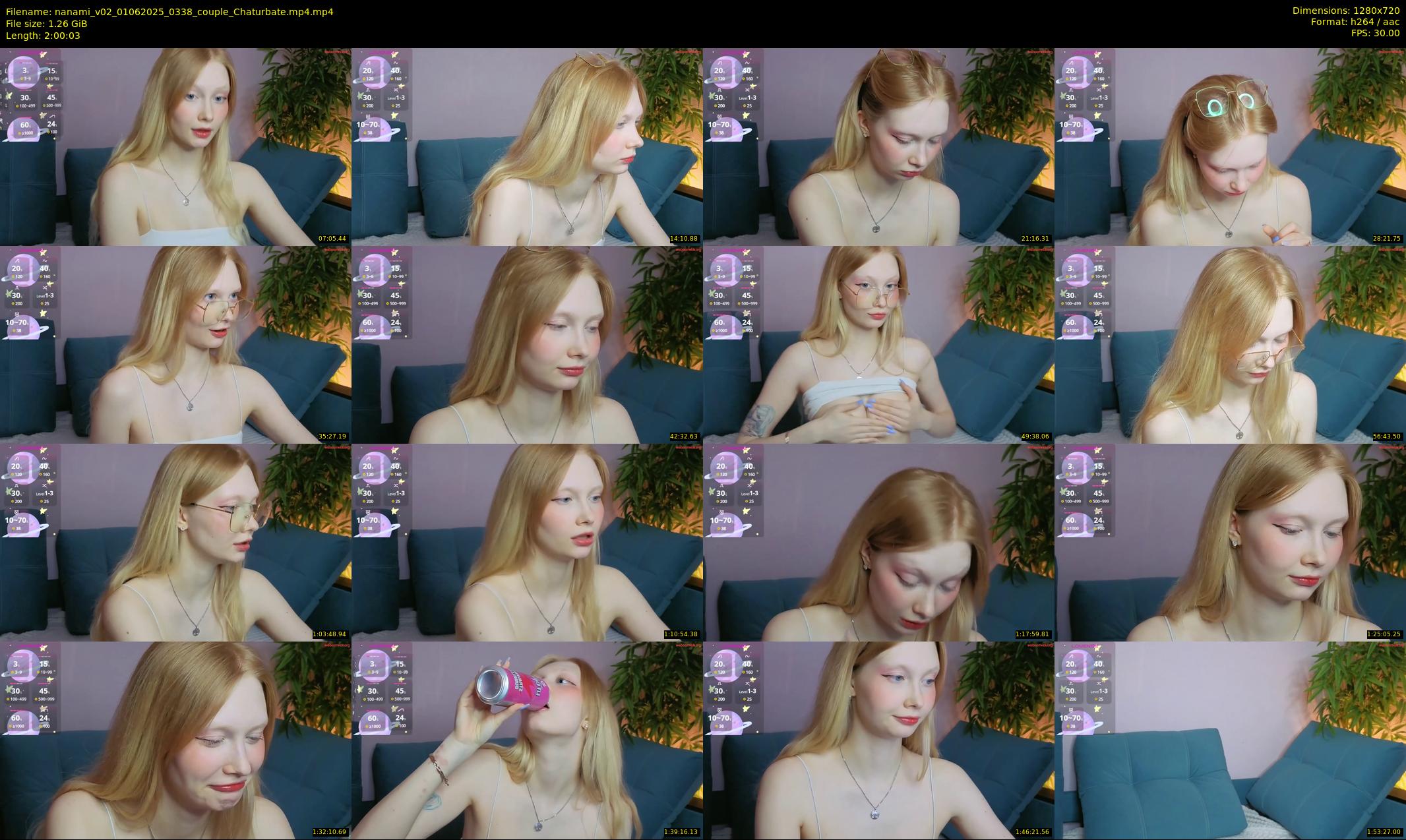 nanami_v02 — 121 minute Chaturbate couple cam show recording, 720p, Jun 1, 2025