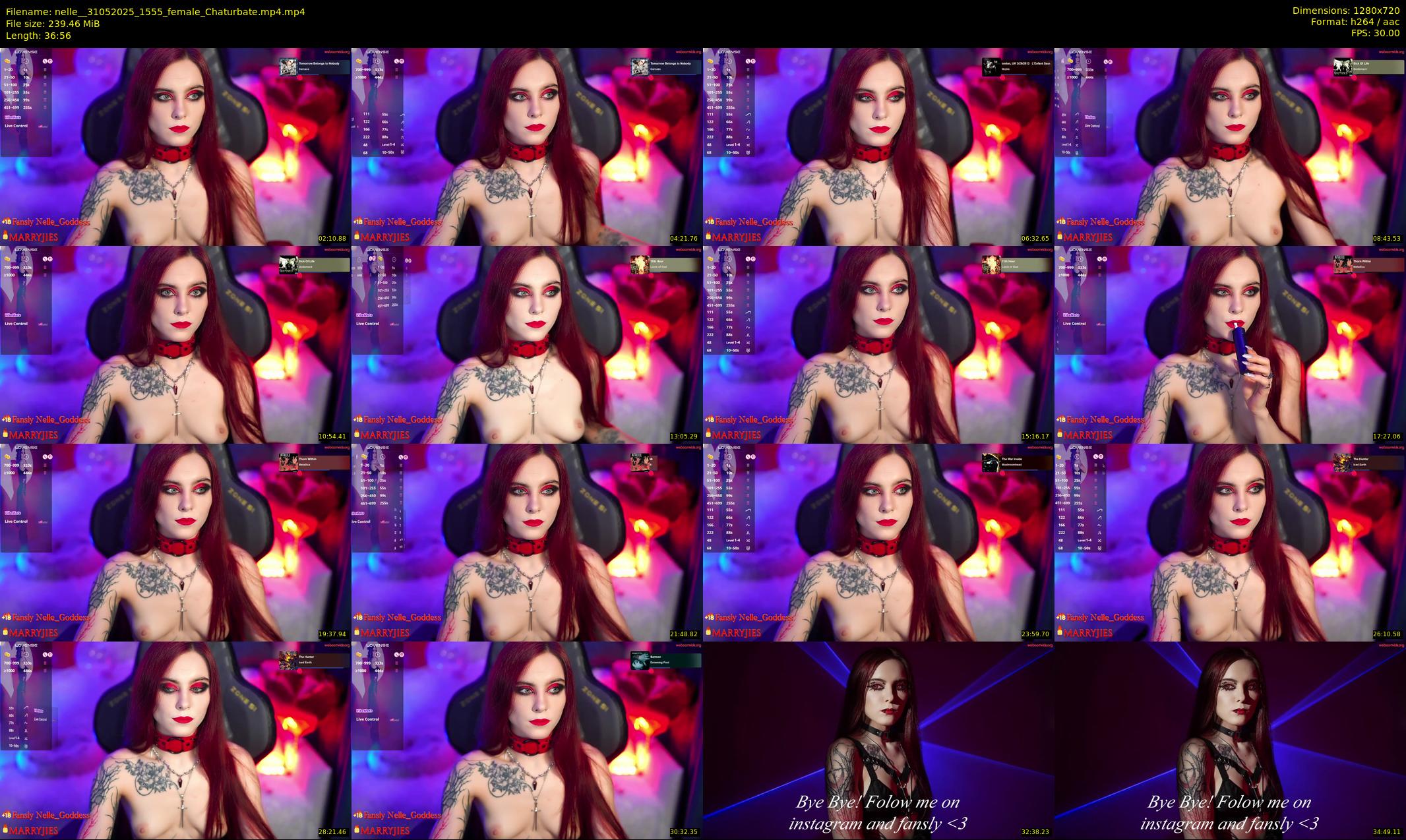 nelle_ — 37 minute Chaturbate female cam show recording, 720p, May 31, 2025