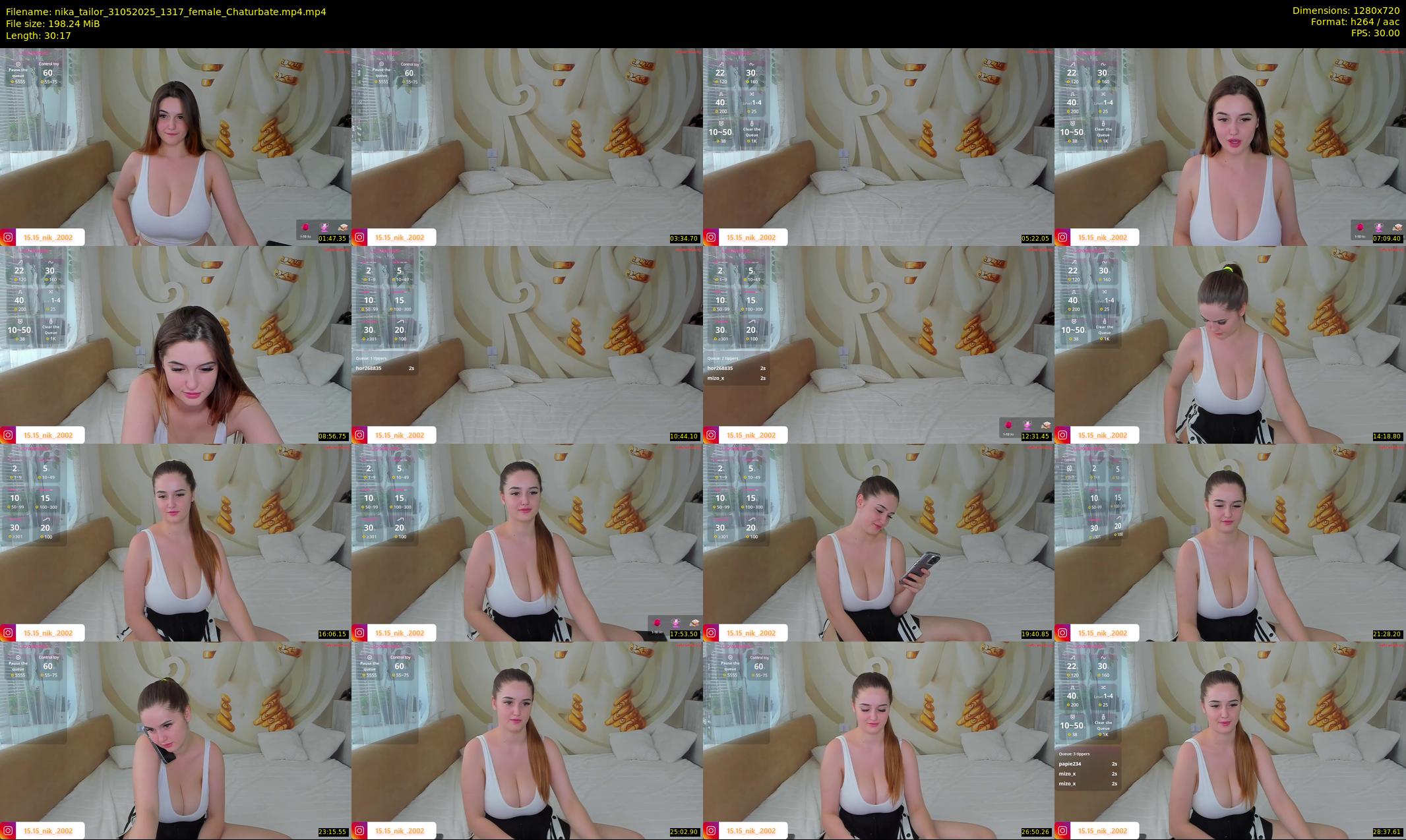 nika_tailor — 31 minute Chaturbate female cam show recording, 720p, May 31, 2025