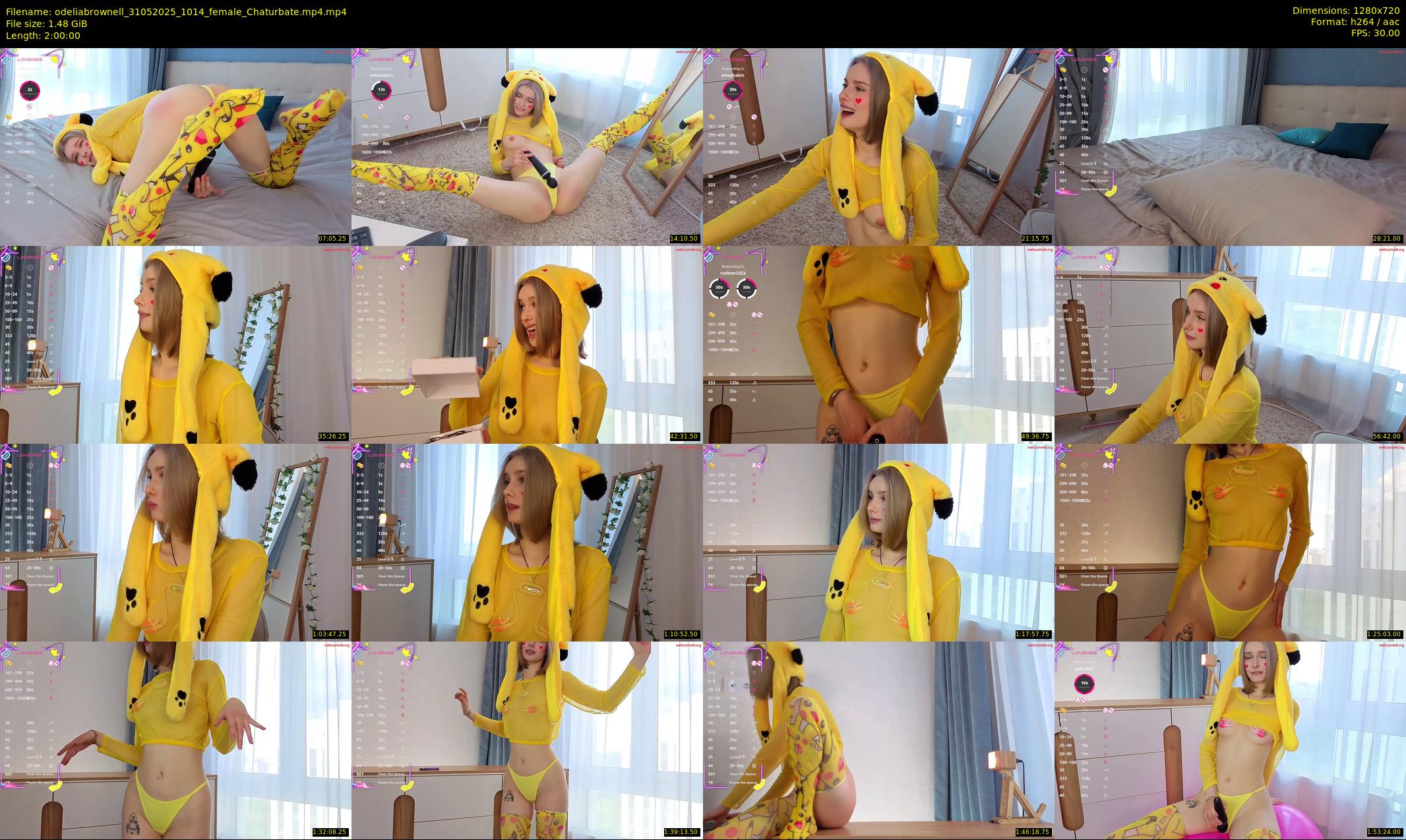 odeliabrownell — 120 minute Chaturbate female cam show recording, 720p, May 31, 2025