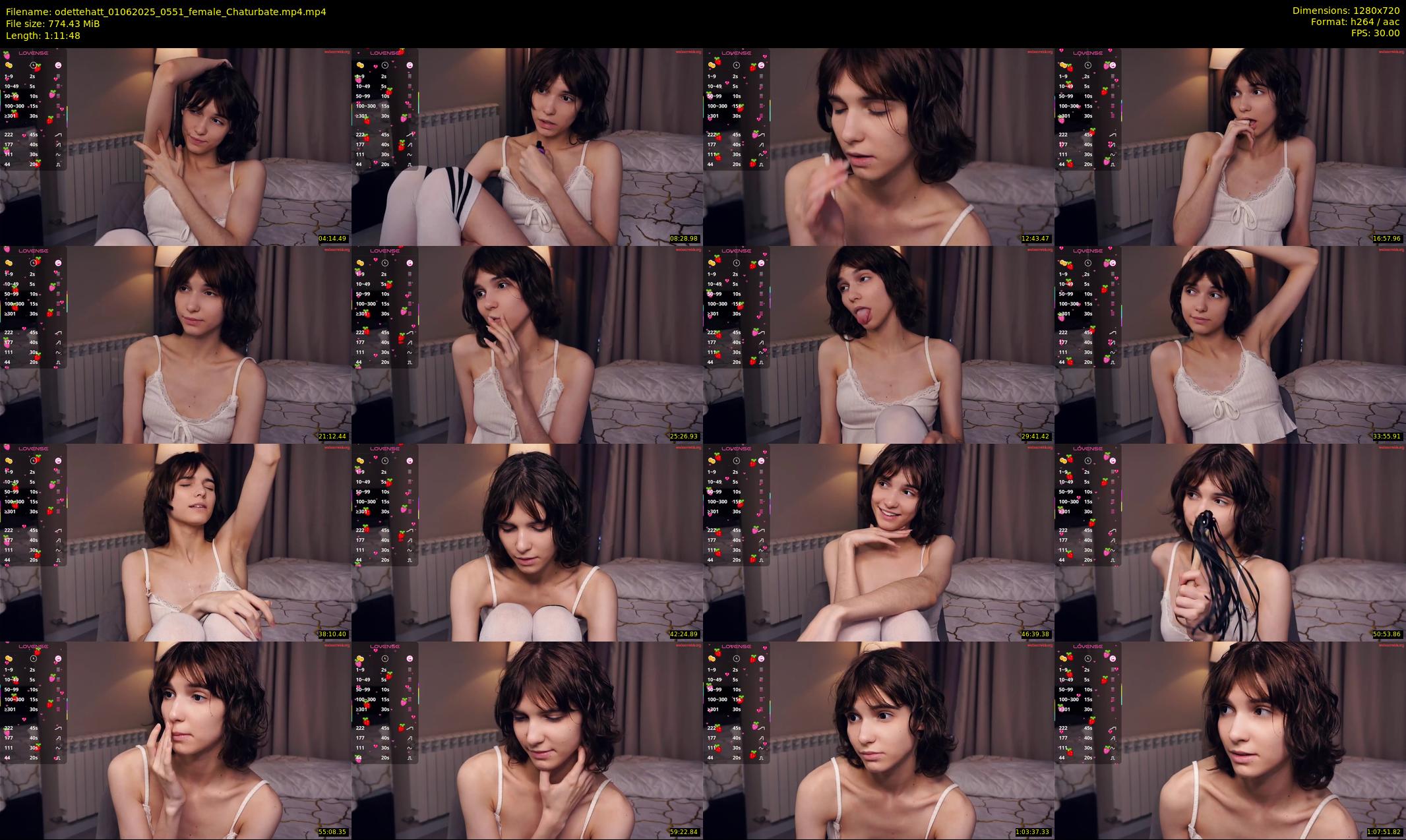 odettehatt — 72 minute Chaturbate female cam show recording, 720p, Jun 1, 2025