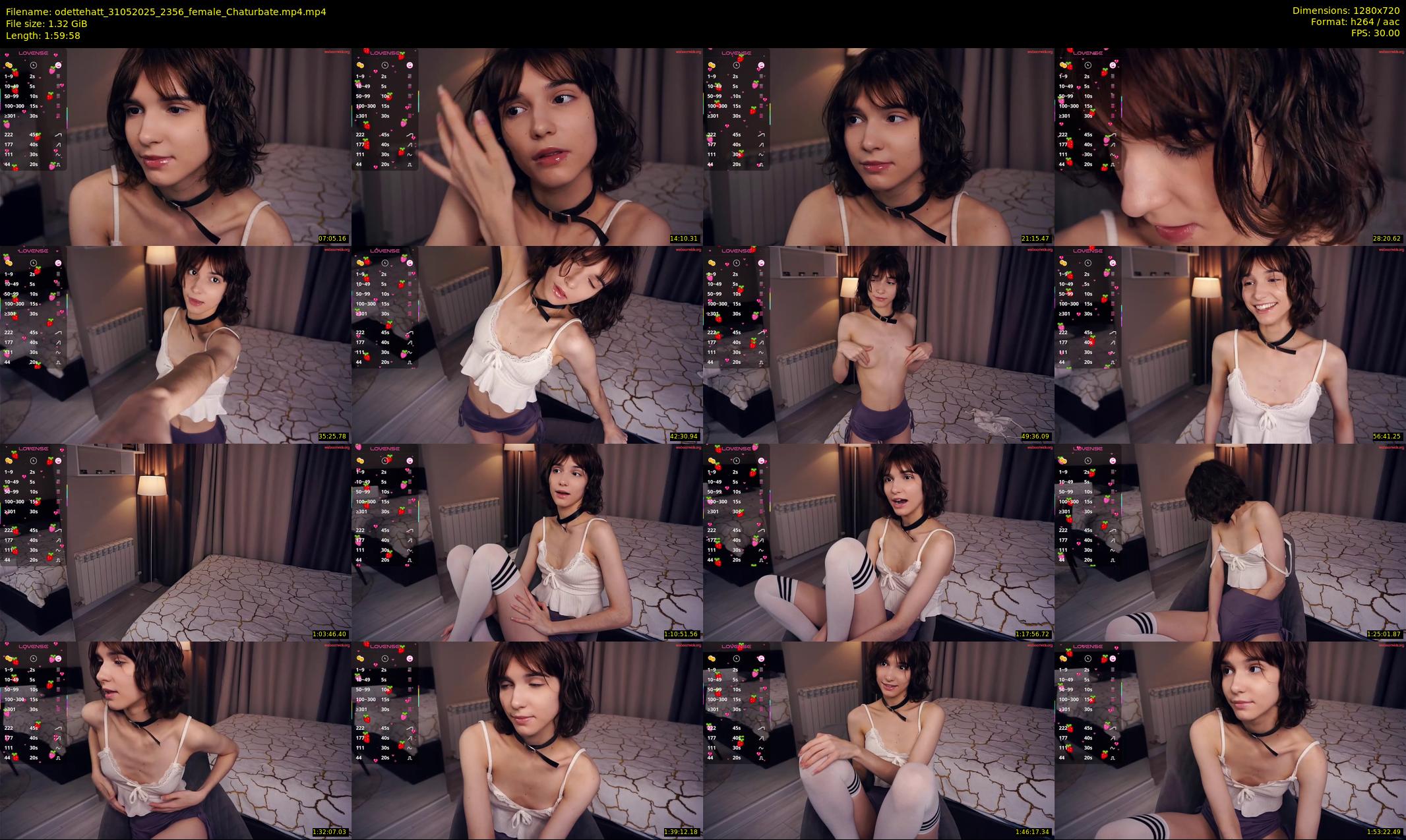 odettehatt — 120 minute Chaturbate female cam show recording, 720p, May 31, 2025