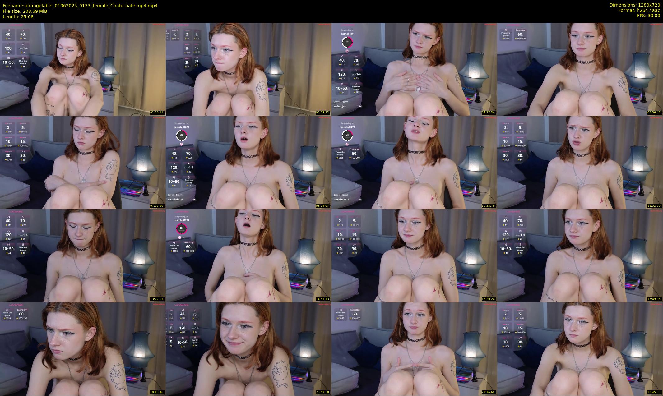 orangelabel — 26 minute Chaturbate female cam show recording, 720p, Jun 1, 2025