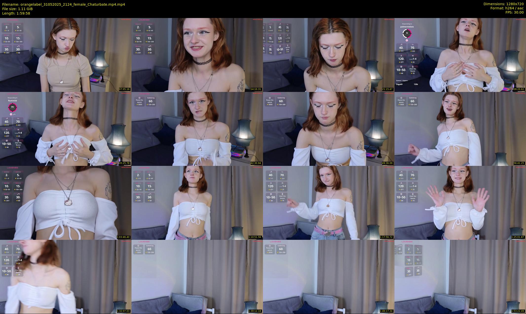 orangelabel — 120 minute Chaturbate female cam show recording, 720p, May 31, 2025