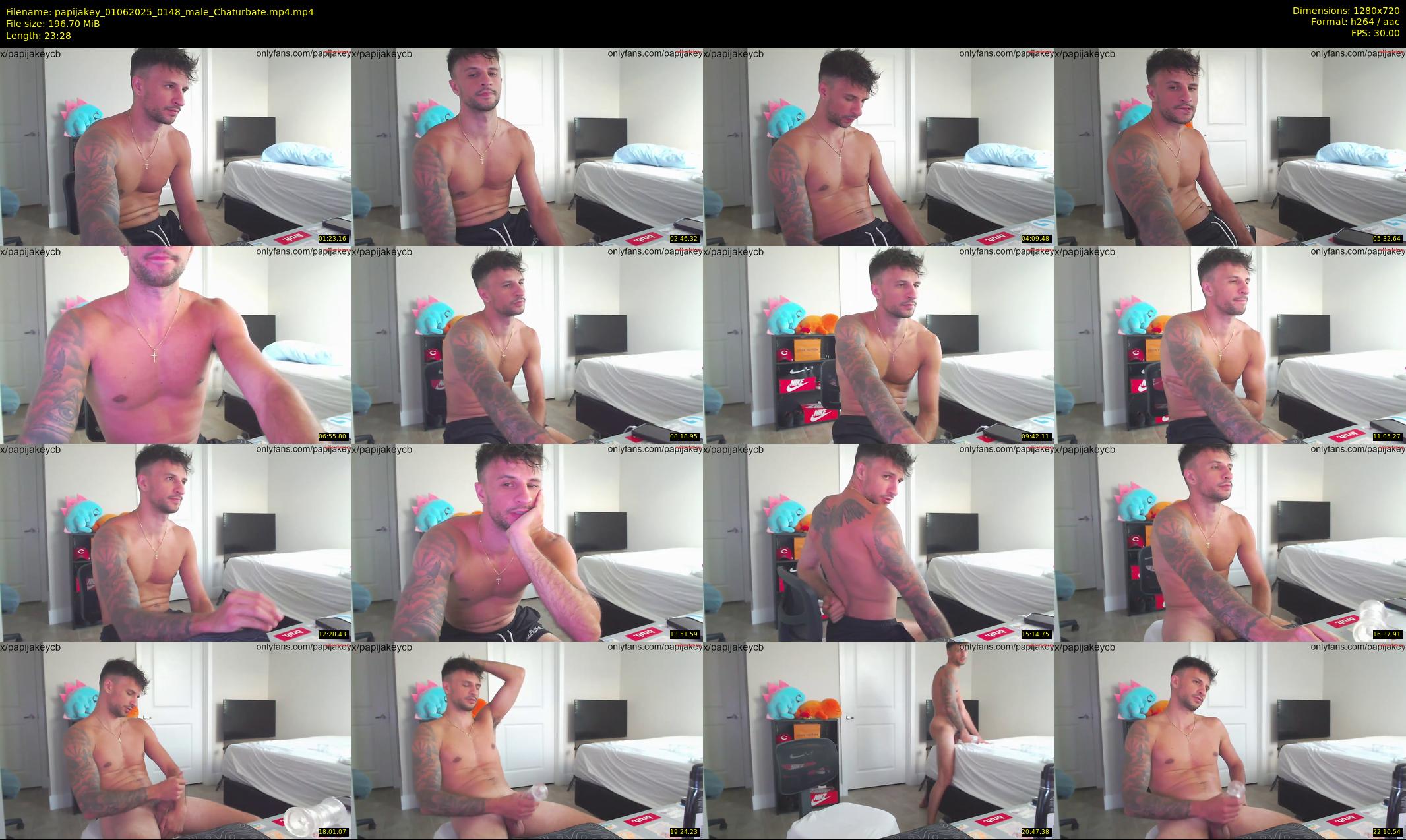 papijakey — 24 minute Chaturbate male cam show recording, 720p, Jun 1, 2025