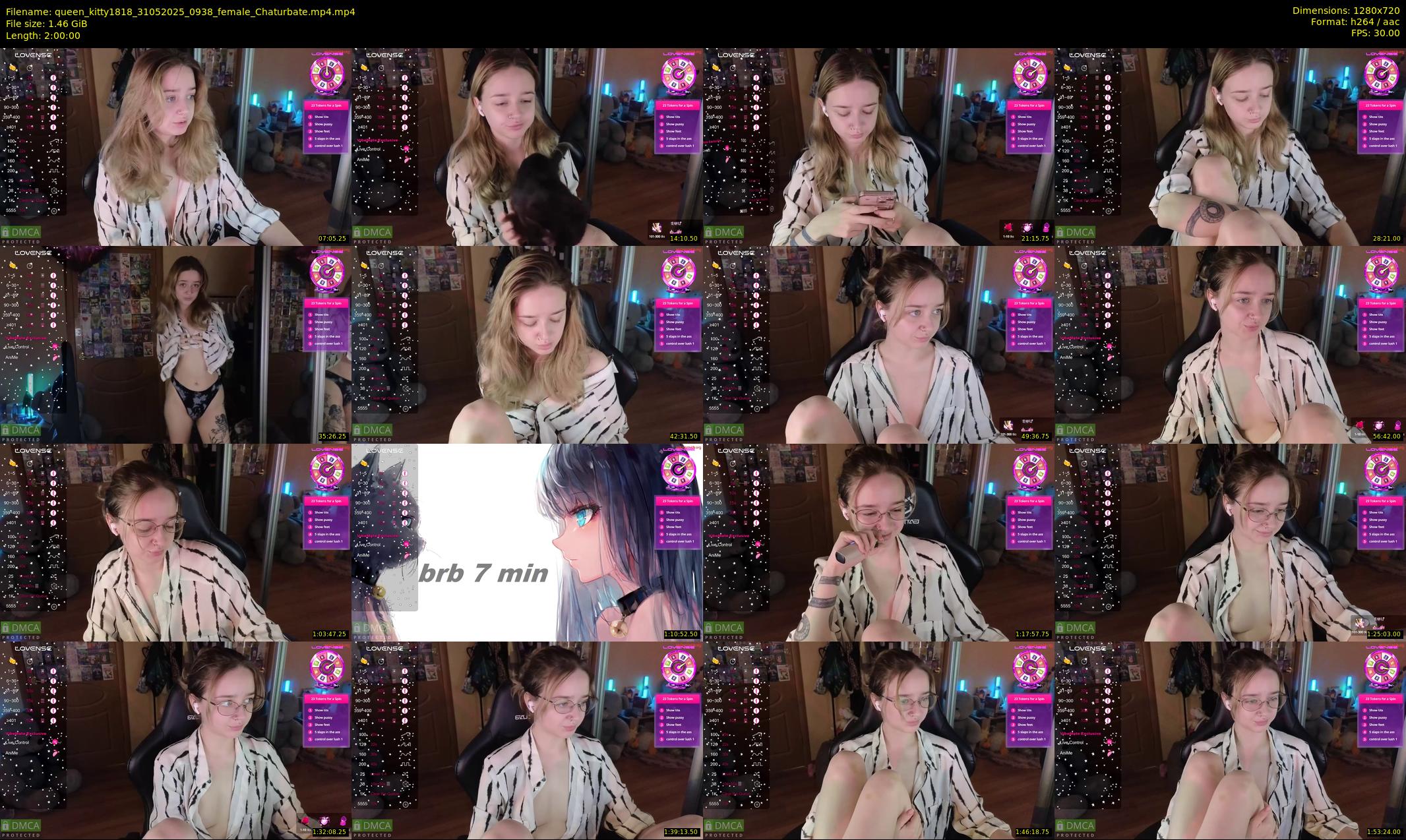 queen_kitty1818 — 120 minute Chaturbate female cam show recording, 720p, May 31, 2025
