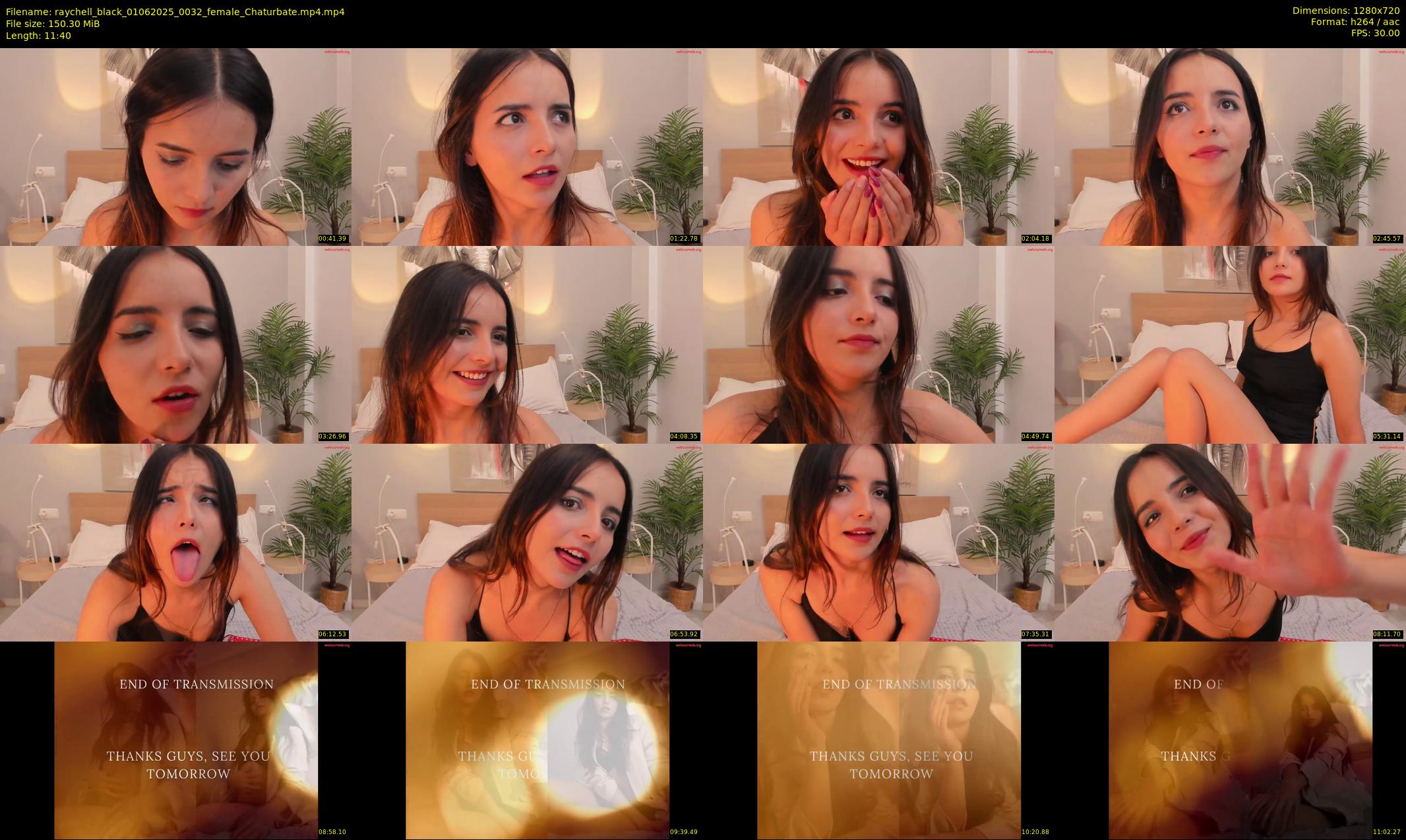 raychell_black — 12 minute Chaturbate female cam show recording, 720p, Jun 1, 2025